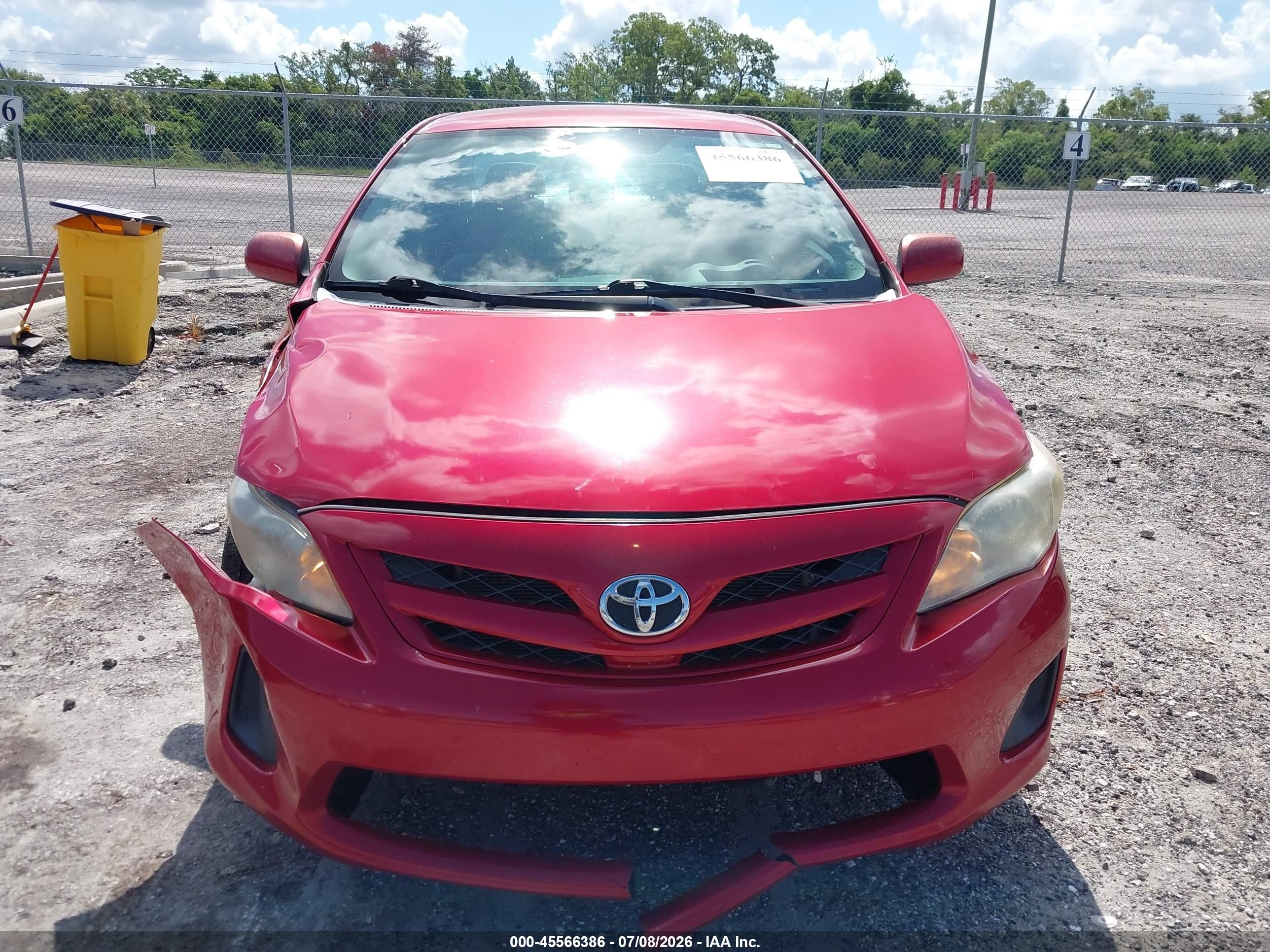 2013 Toyota Corolla L Red vin: 2T1BU4EE9DC121114