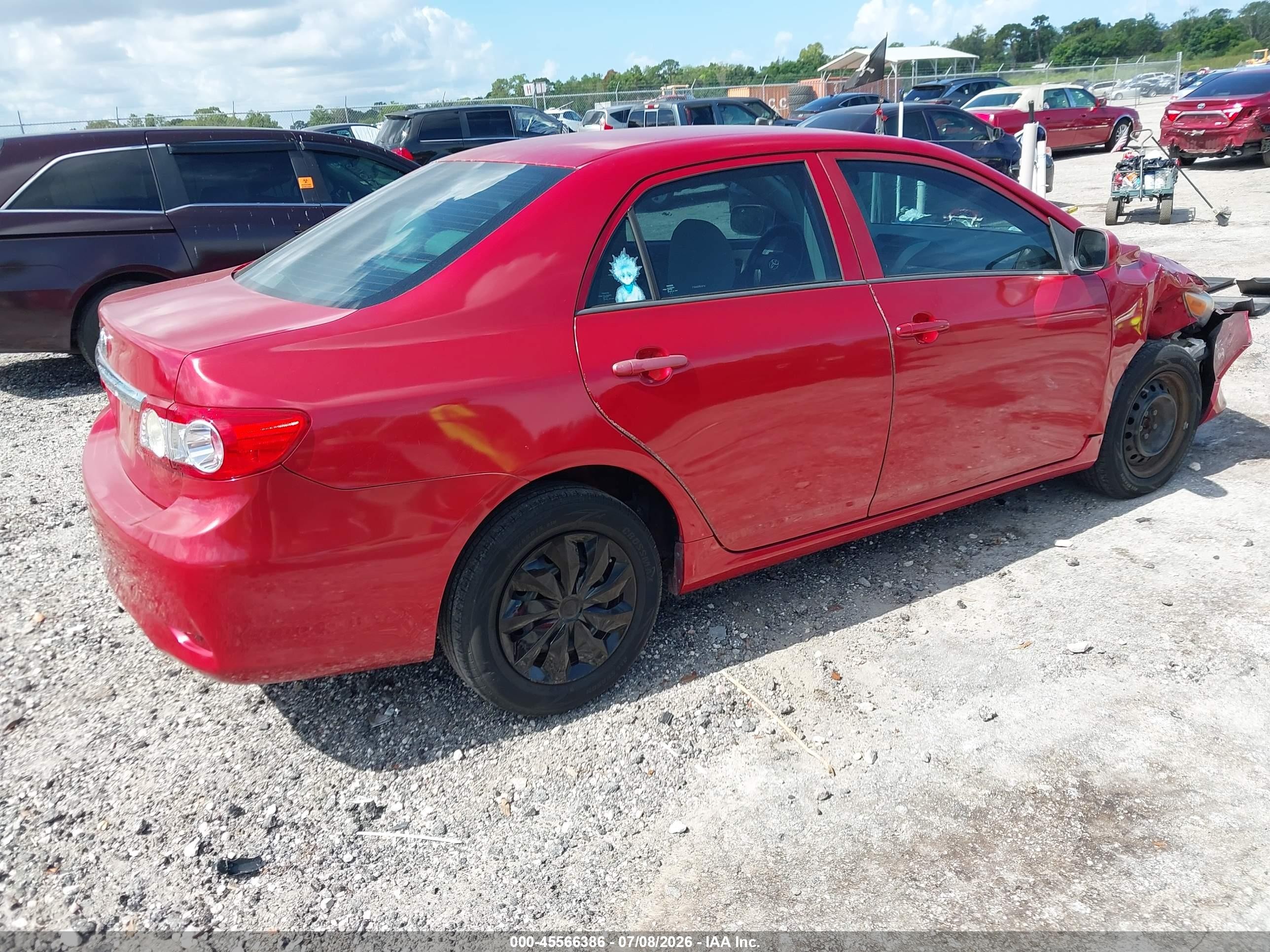 2013 Toyota Corolla L Red vin: 2T1BU4EE9DC121114