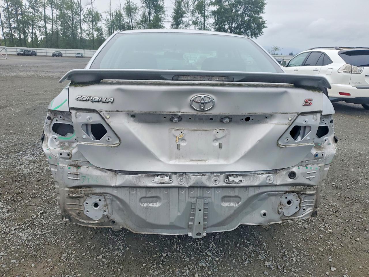 2013 Toyota Corolla S Silver vin: 2T1BU4EE9DC122084