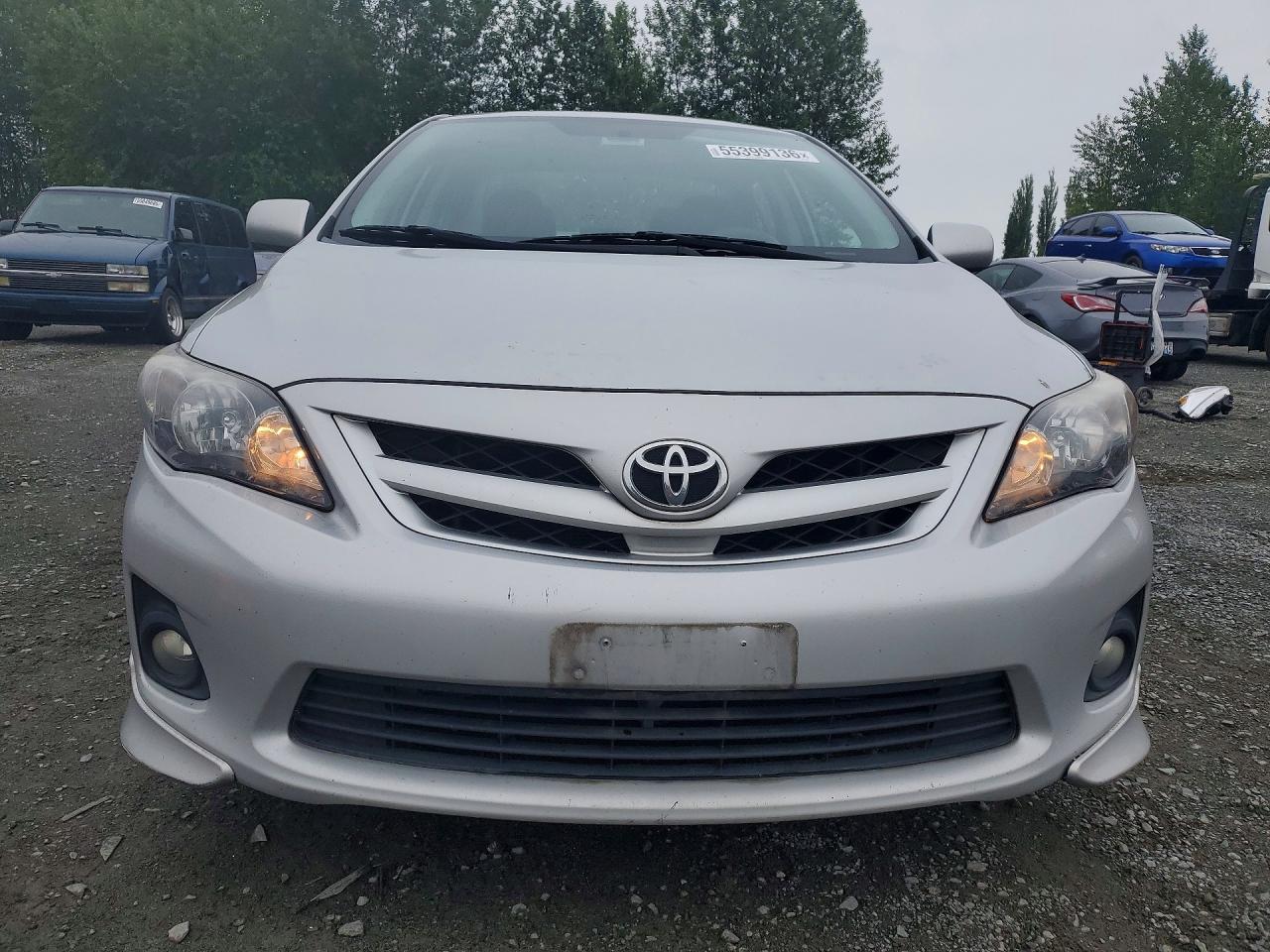 2013 Toyota Corolla S Silver vin: 2T1BU4EE9DC122084