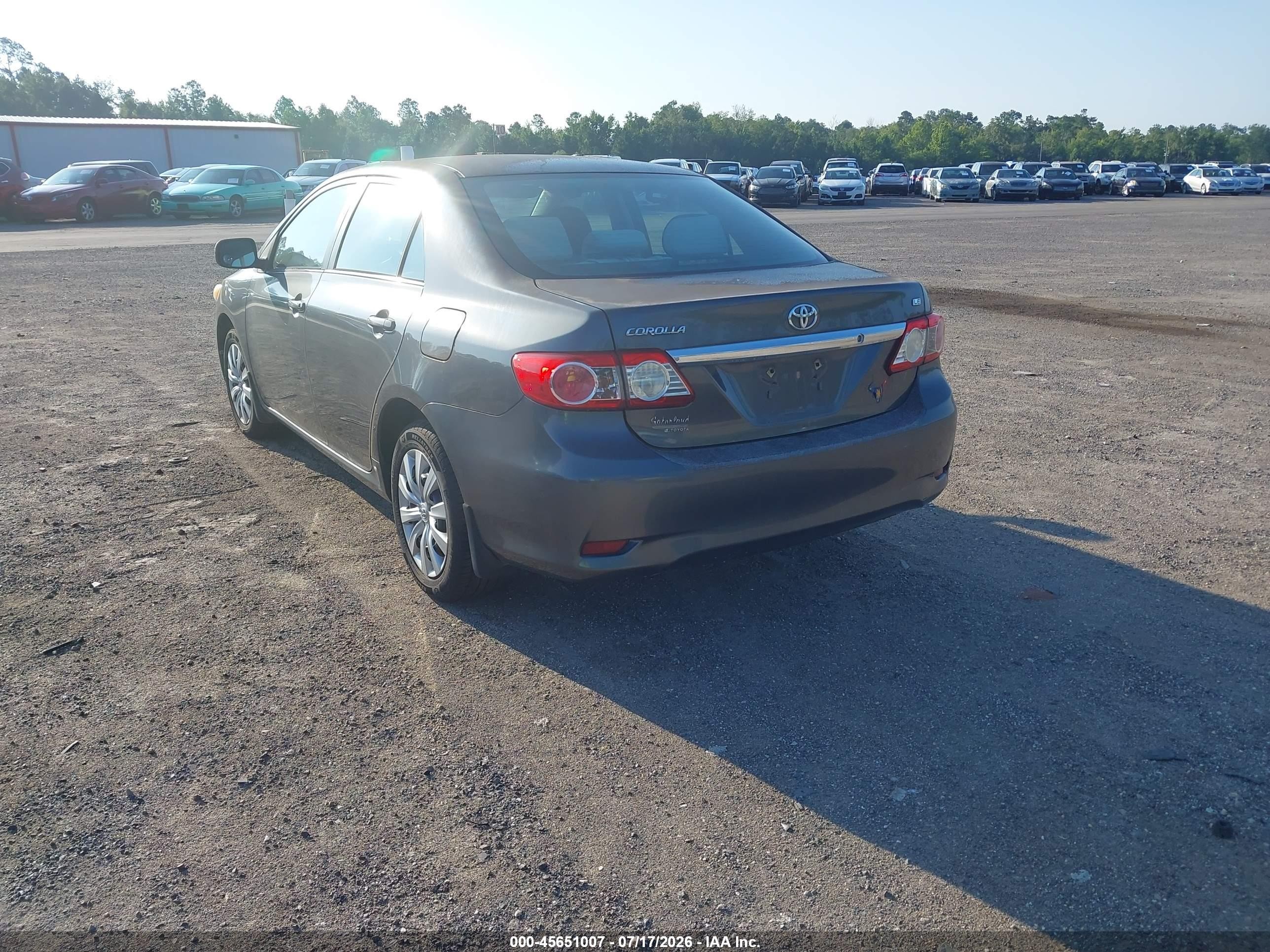 2013 Toyota Corolla Le Gray vin: 2T1BU4EE9DC124532