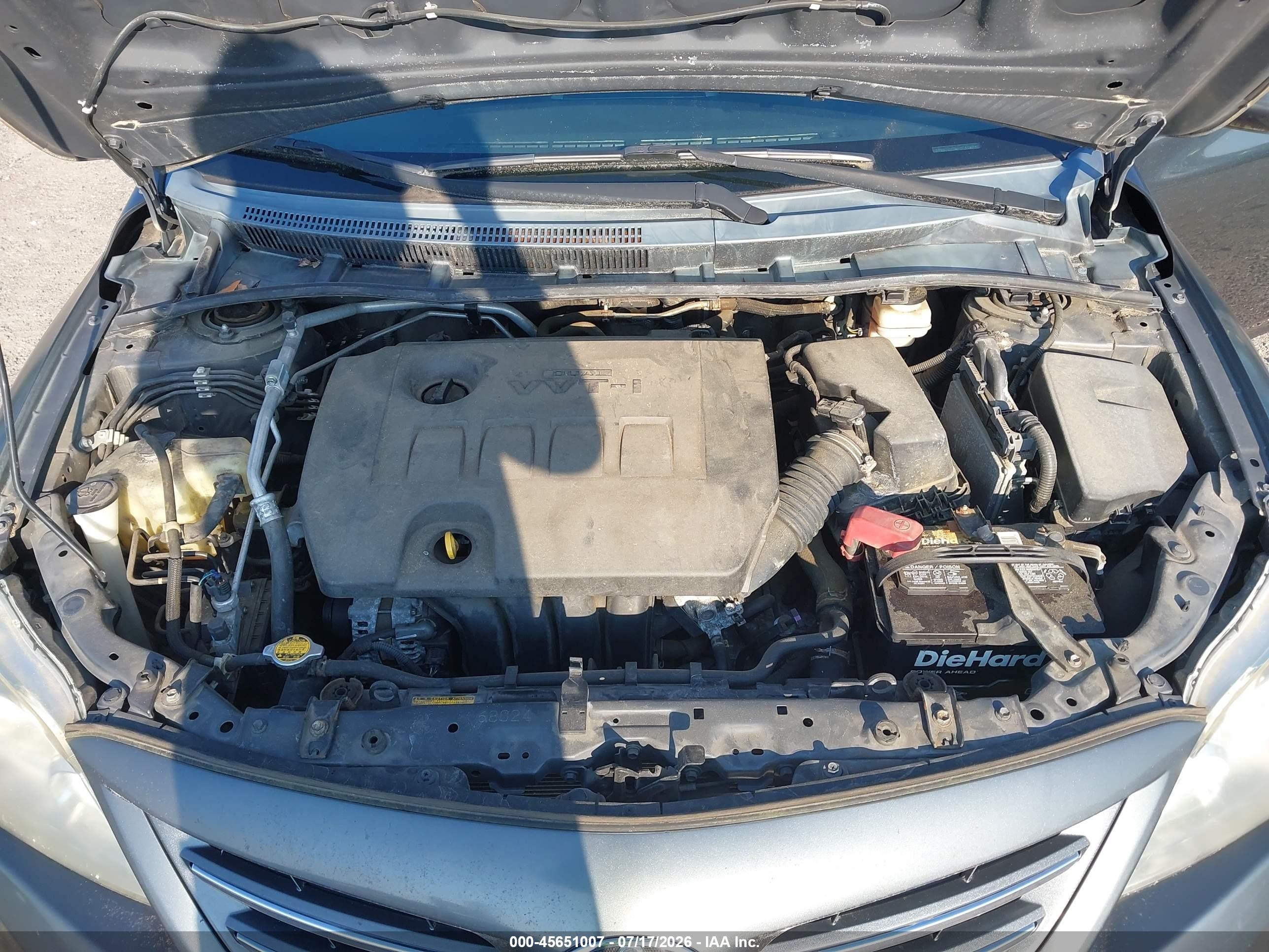 2013 Toyota Corolla Le Gray vin: 2T1BU4EE9DC124532
