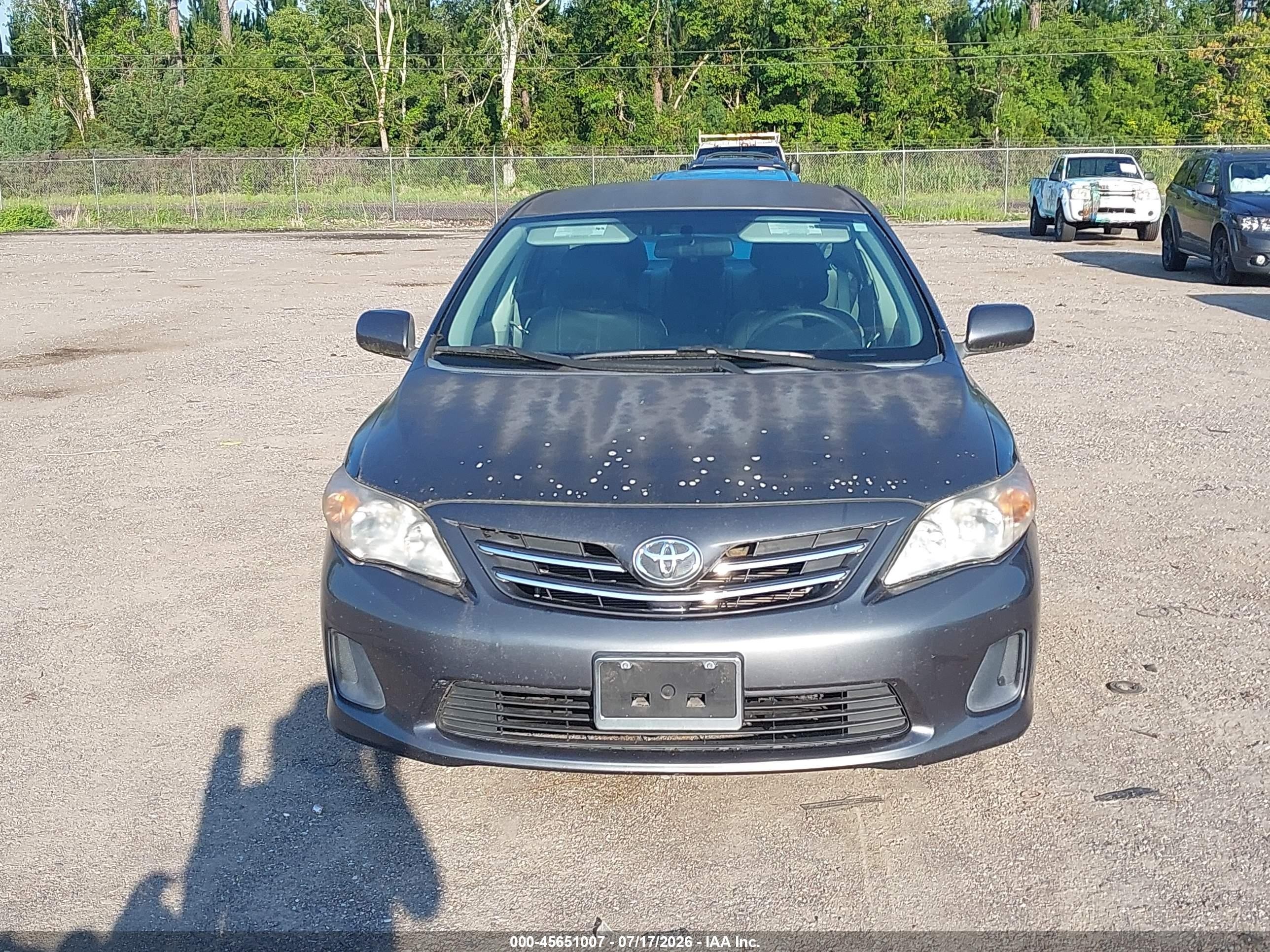 2013 Toyota Corolla Le Gray vin: 2T1BU4EE9DC124532