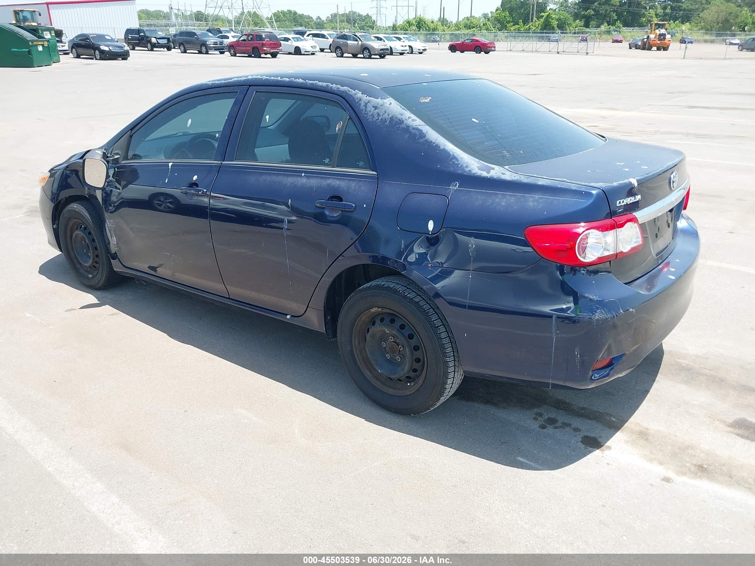2013 Toyota Corolla L Blue vin: 2T1BU4EE9DC920391