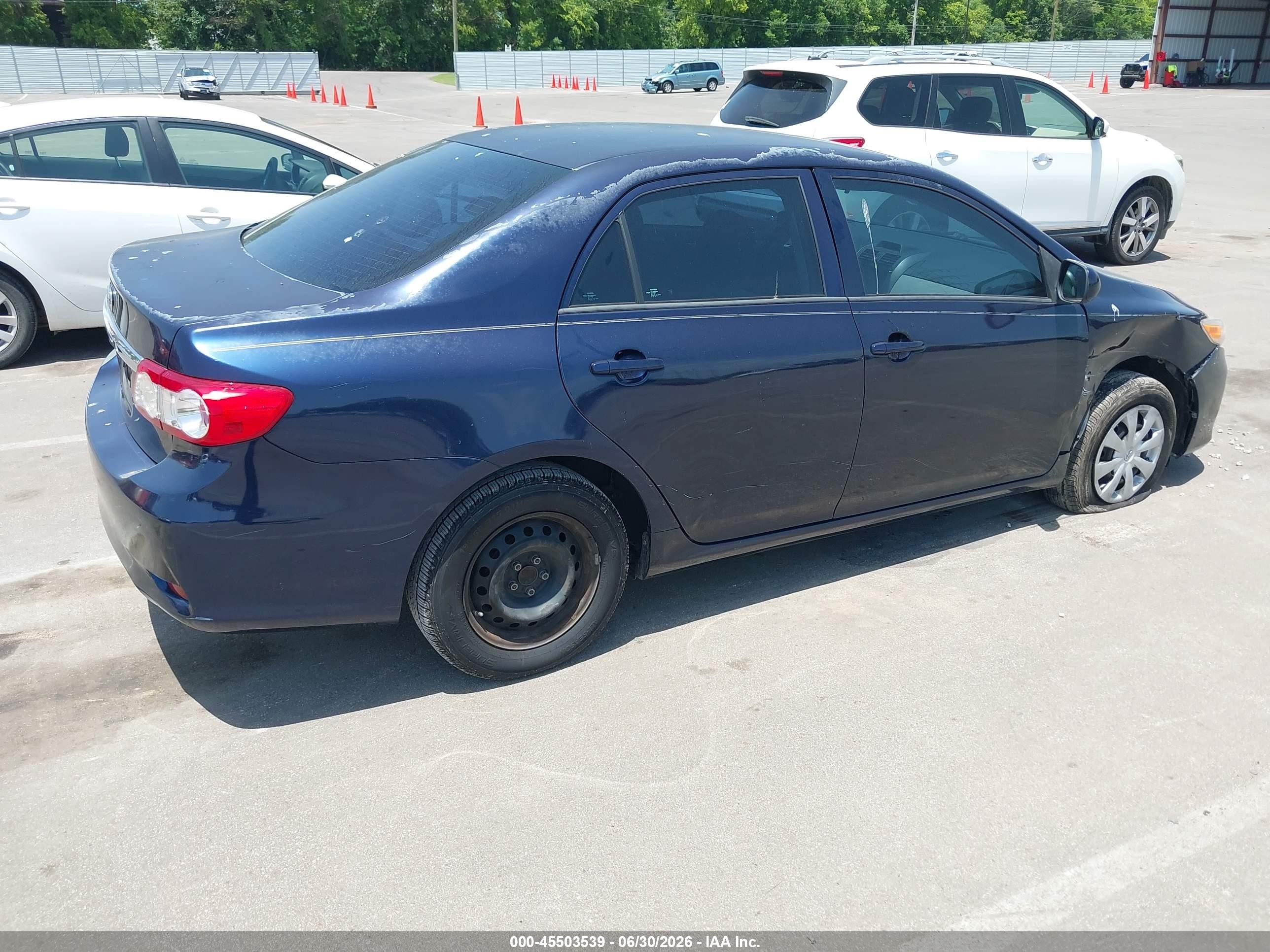 2013 Toyota Corolla L Blue vin: 2T1BU4EE9DC920391