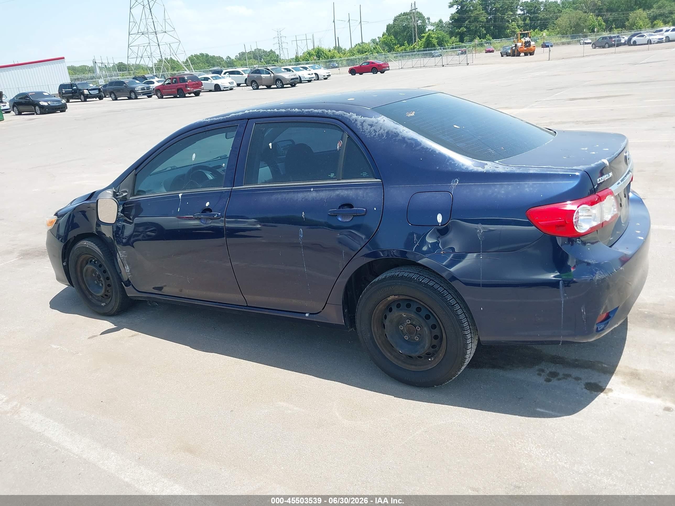 2013 Toyota Corolla L Blue vin: 2T1BU4EE9DC920391