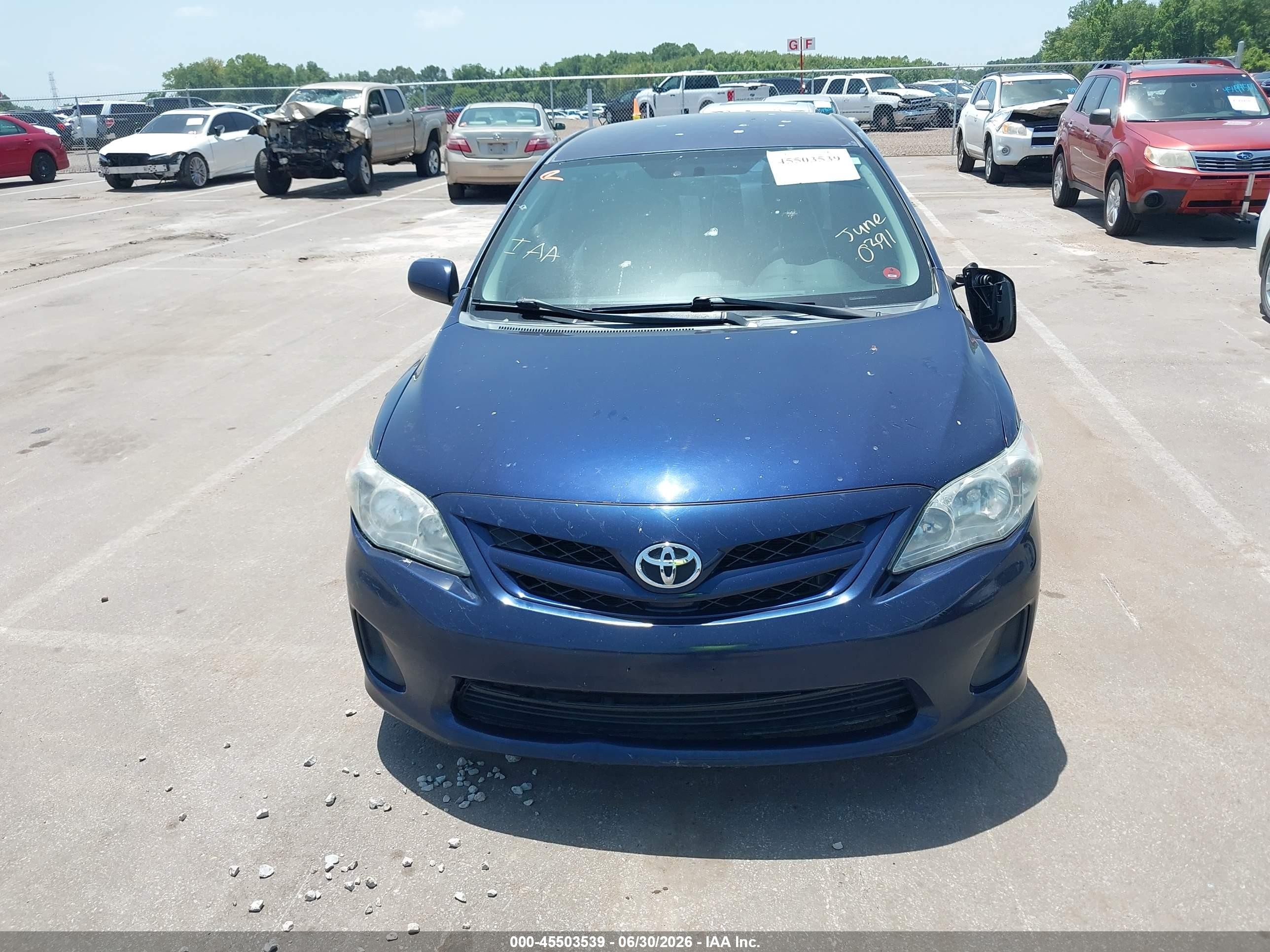 2013 Toyota Corolla L Blue vin: 2T1BU4EE9DC920391
