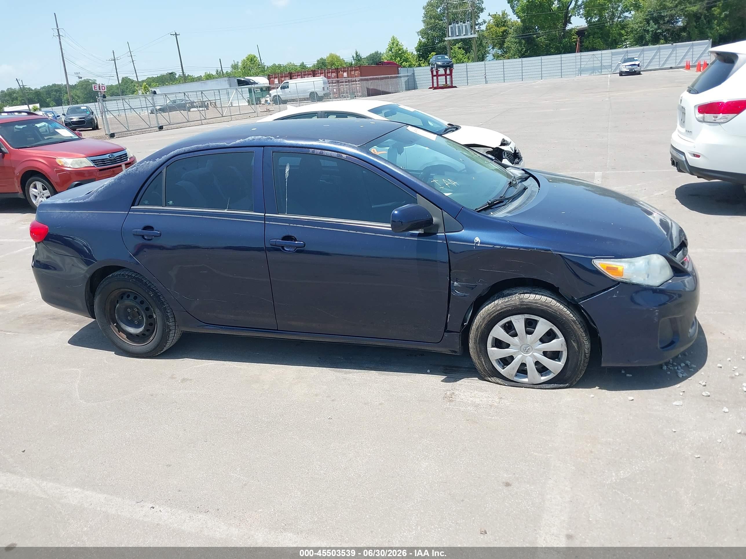 2013 Toyota Corolla L Blue vin: 2T1BU4EE9DC920391
