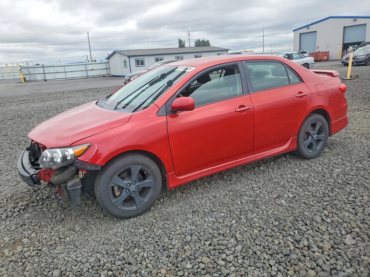 2013 Toyota Corolla S Red vin: 2T1BU4EE9DC925798