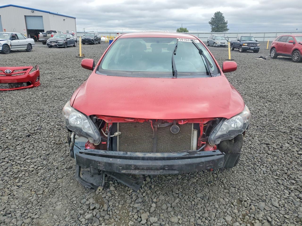 2013 Toyota Corolla S Red vin: 2T1BU4EE9DC925798