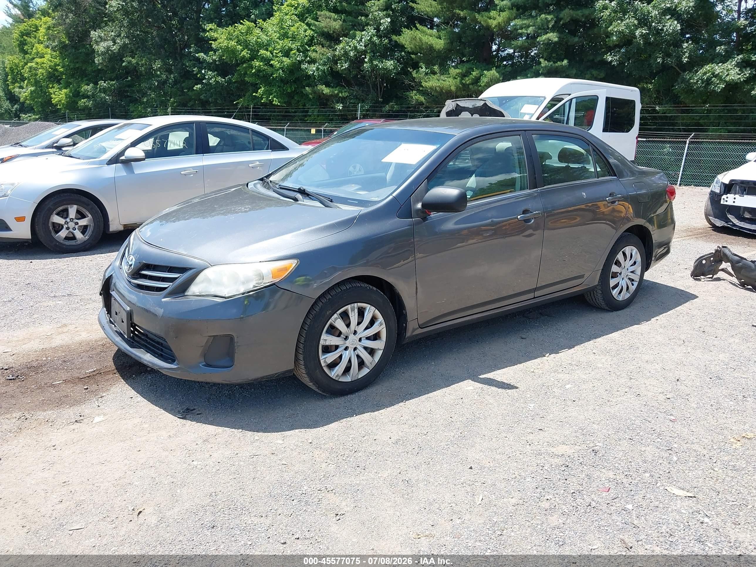 2013 Toyota Corolla Le Gray vin: 2T1BU4EE9DC936168