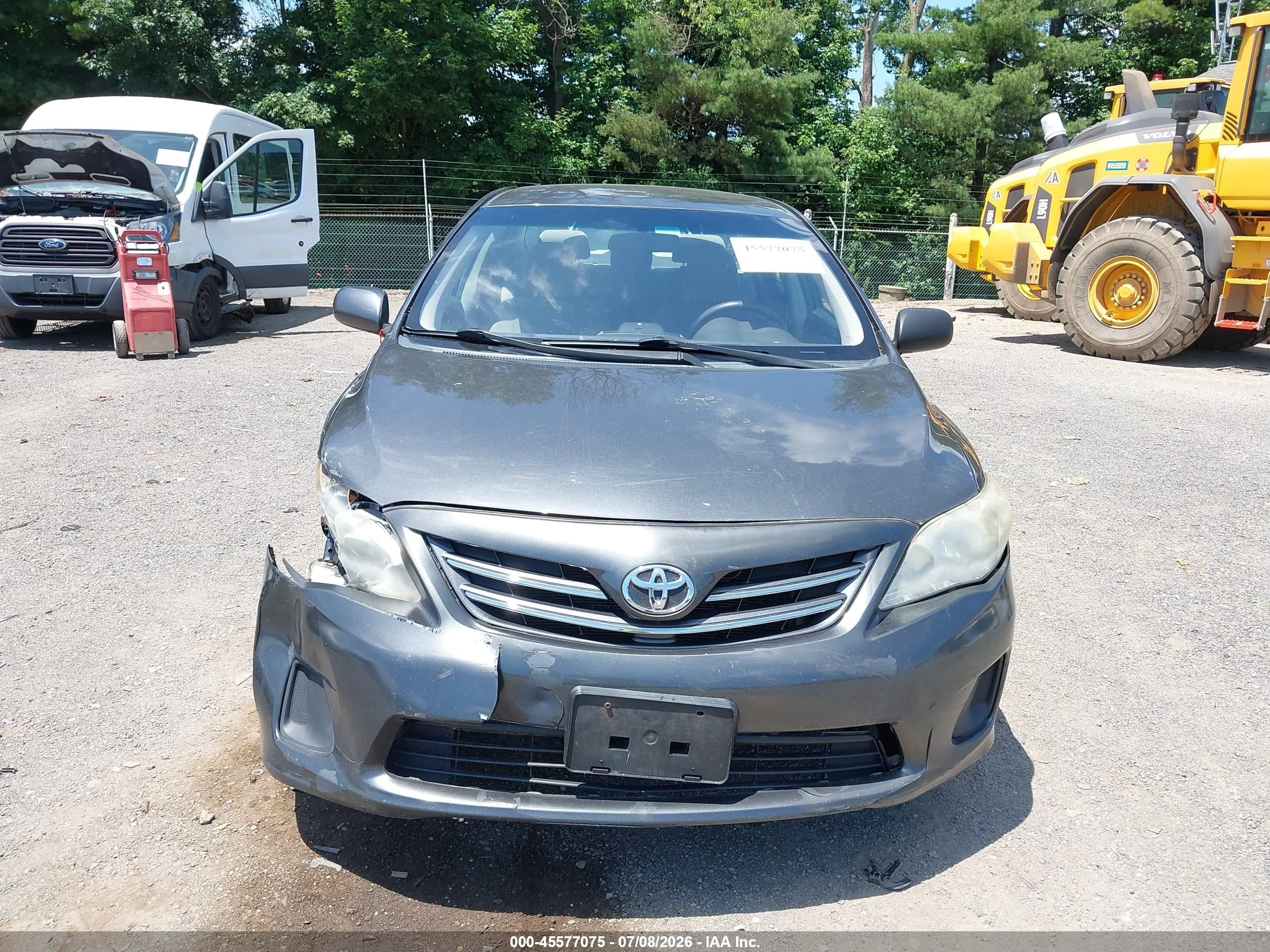 2013 Toyota Corolla Le Gray vin: 2T1BU4EE9DC936168