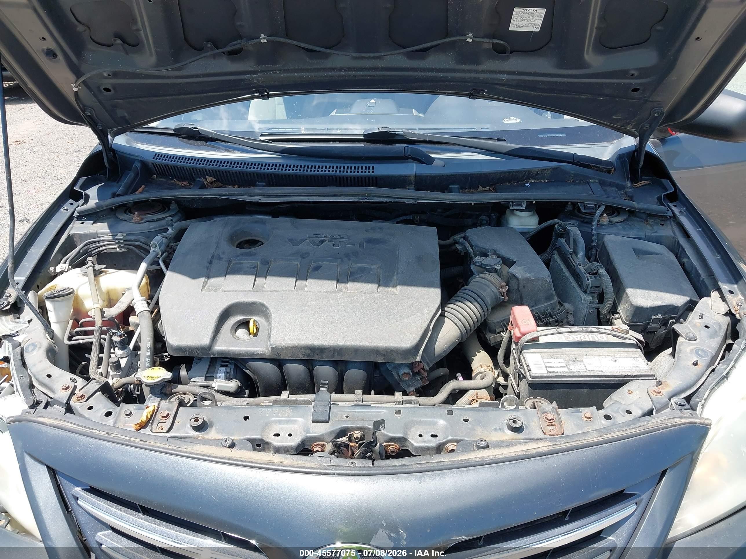 2013 Toyota Corolla Le Gray vin: 2T1BU4EE9DC936168