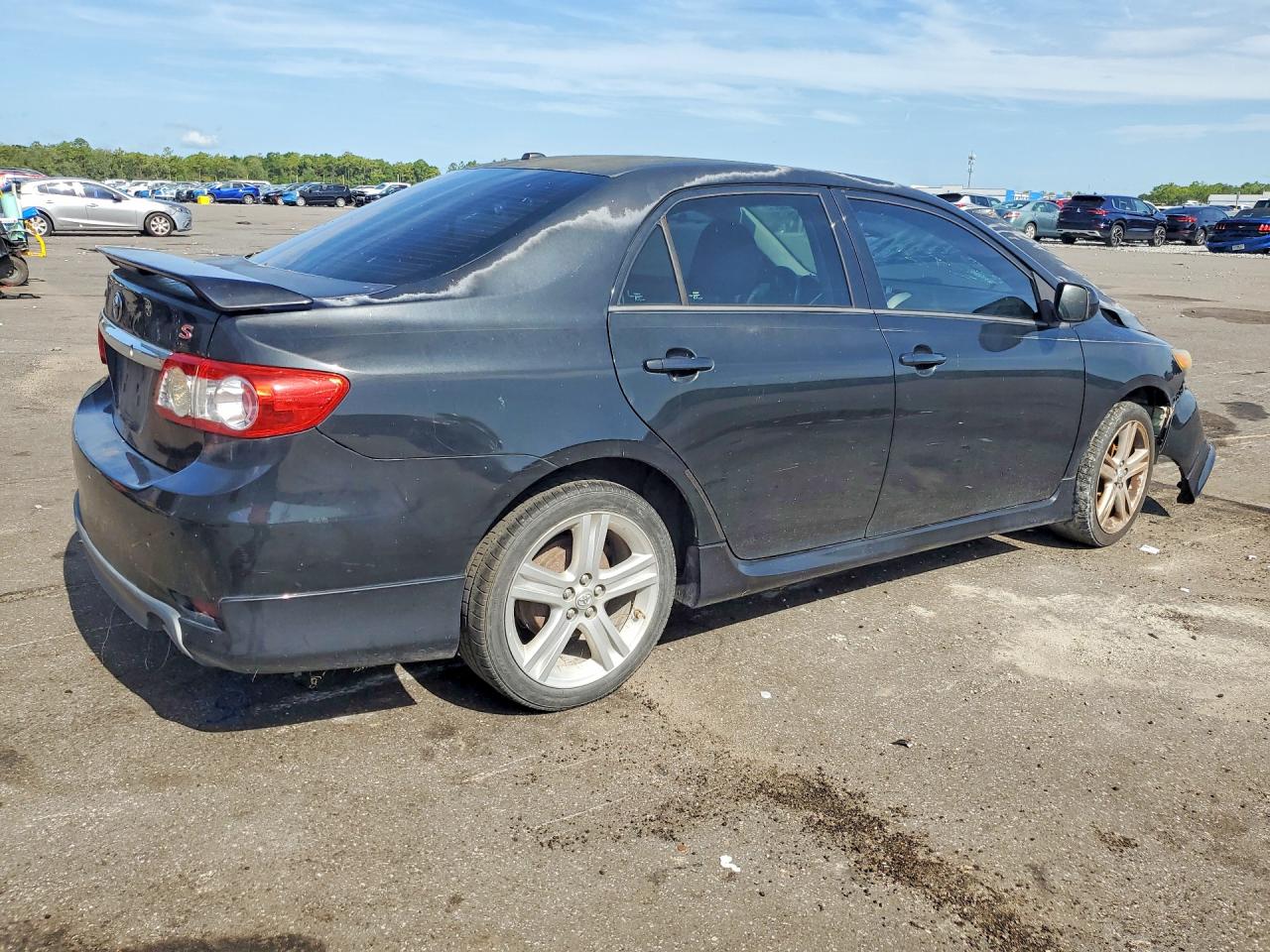 2013 Toyota Corolla S Black vin: 2T1BU4EE9DC959465
