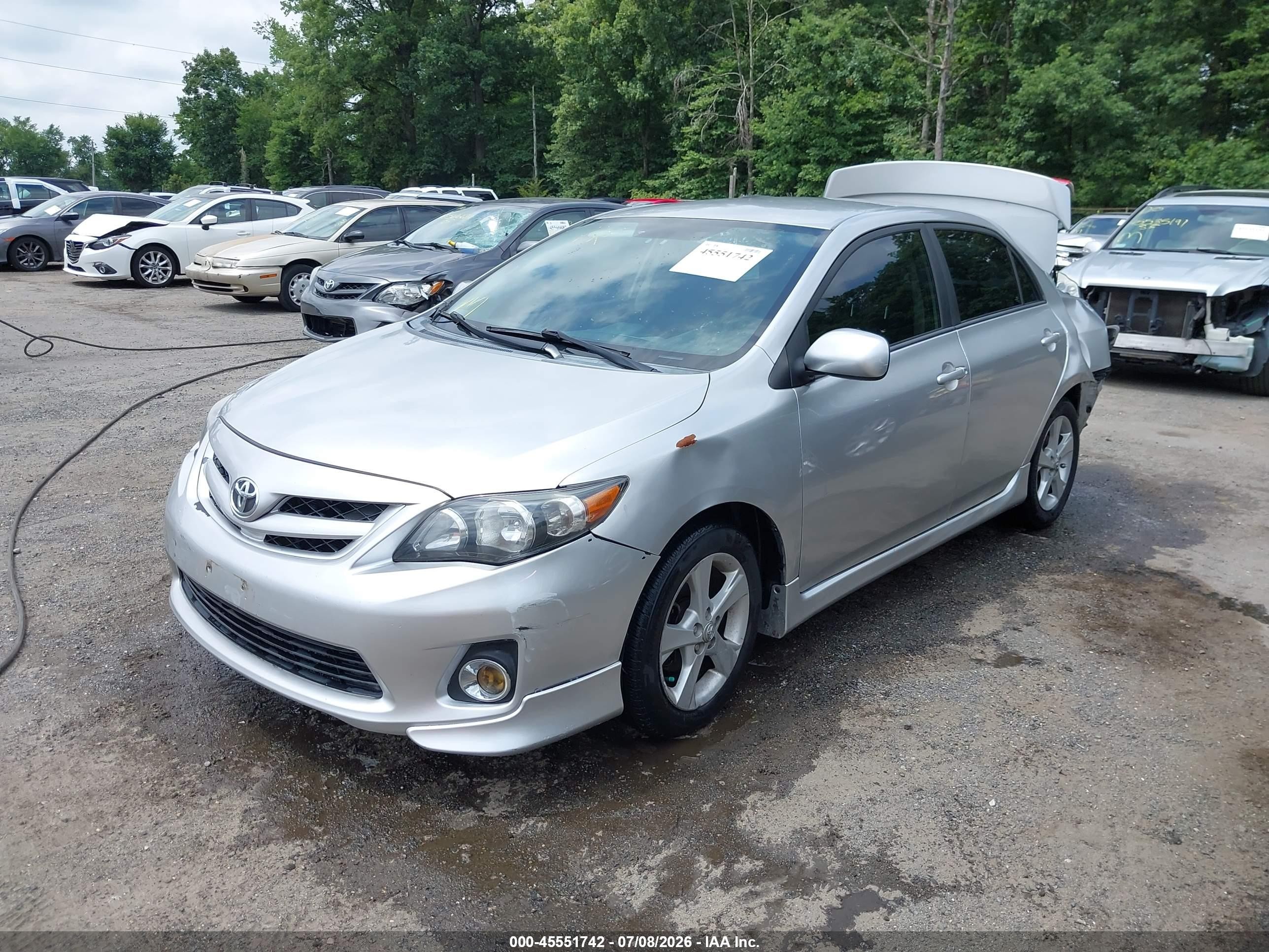 2013 Toyota Corolla S Silver vin: 2T1BU4EE9DC960986