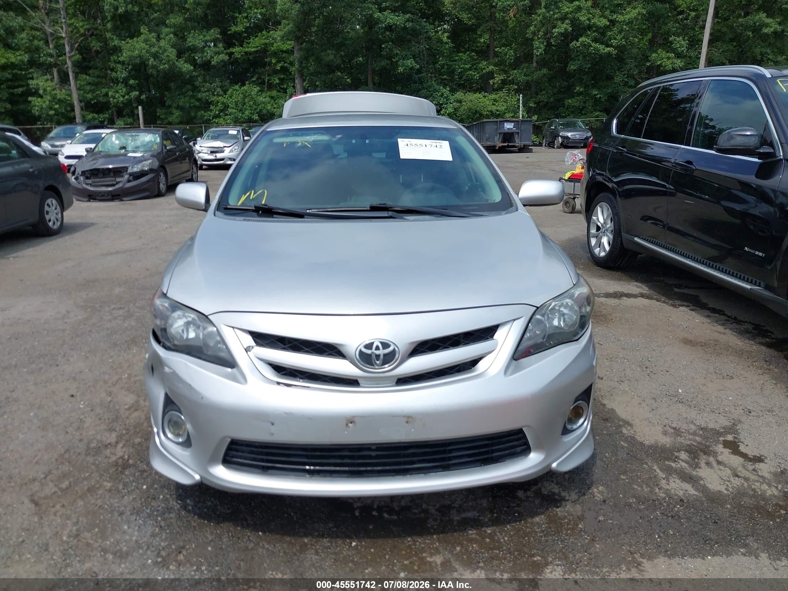 2013 Toyota Corolla S Silver vin: 2T1BU4EE9DC960986