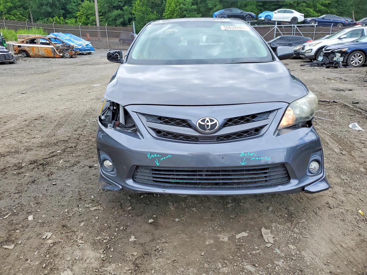 2013 Toyota Corolla S Gray vin: 2T1BU4EE9DC964309