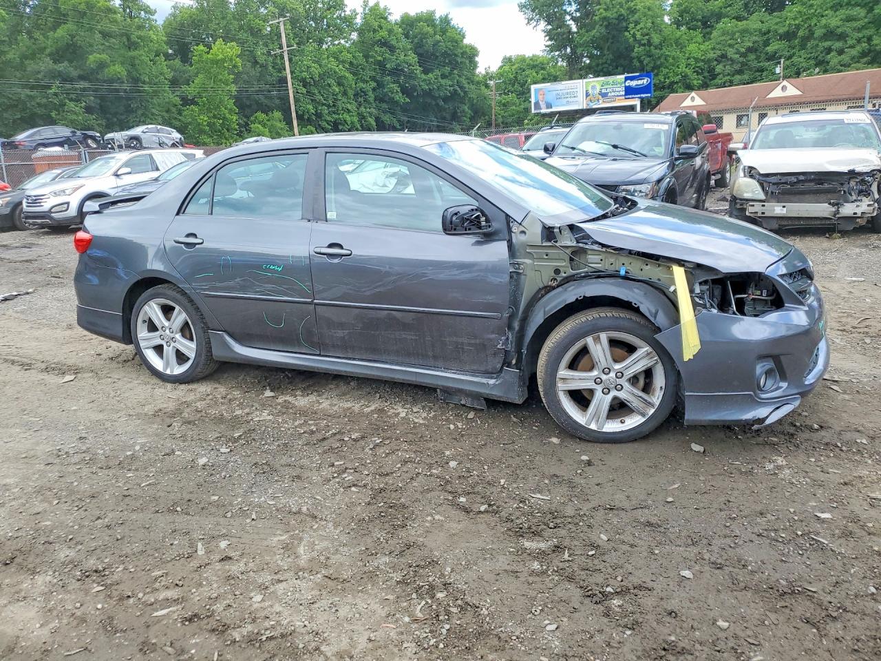 2013 Toyota Corolla S Gray vin: 2T1BU4EE9DC964309