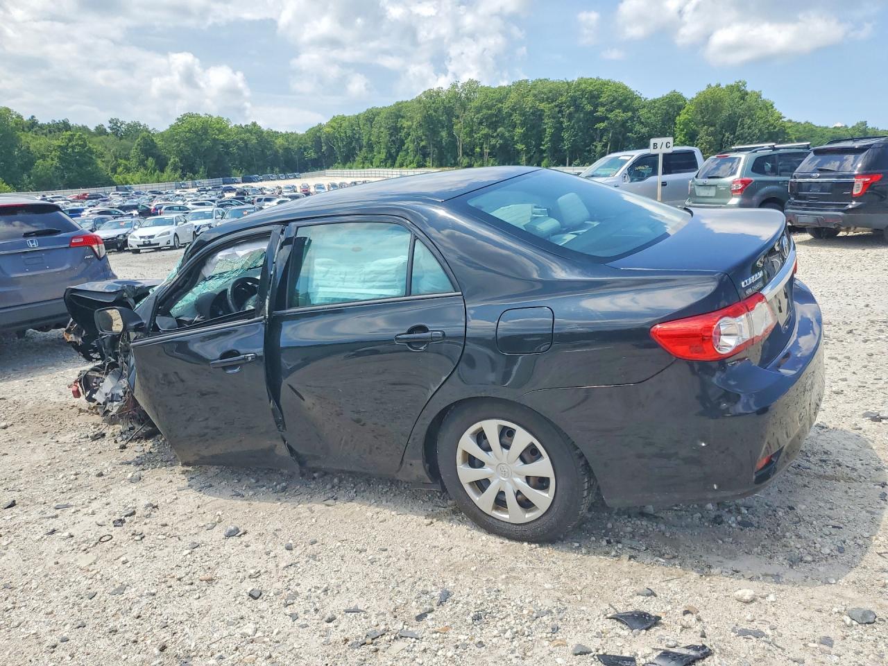 2013 Toyota Corolla L Black vin: 2T1BU4EE9DC965492