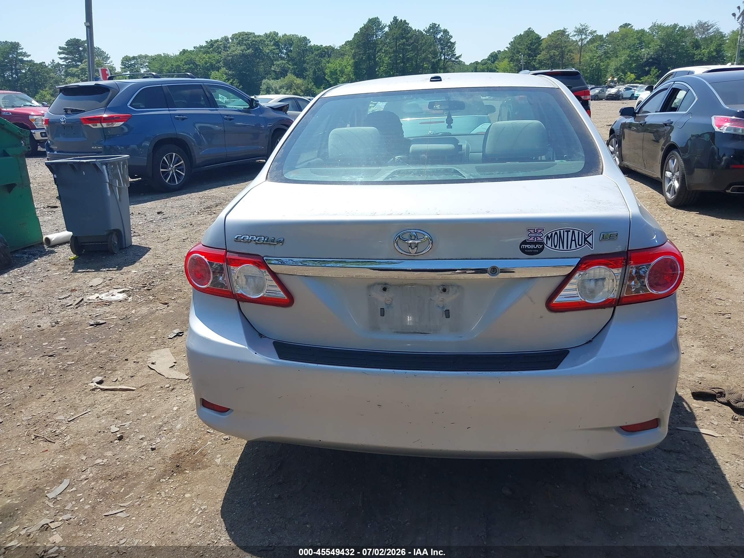 2013 Toyota Corolla Le Silver vin: 2T1BU4EE9DC969266