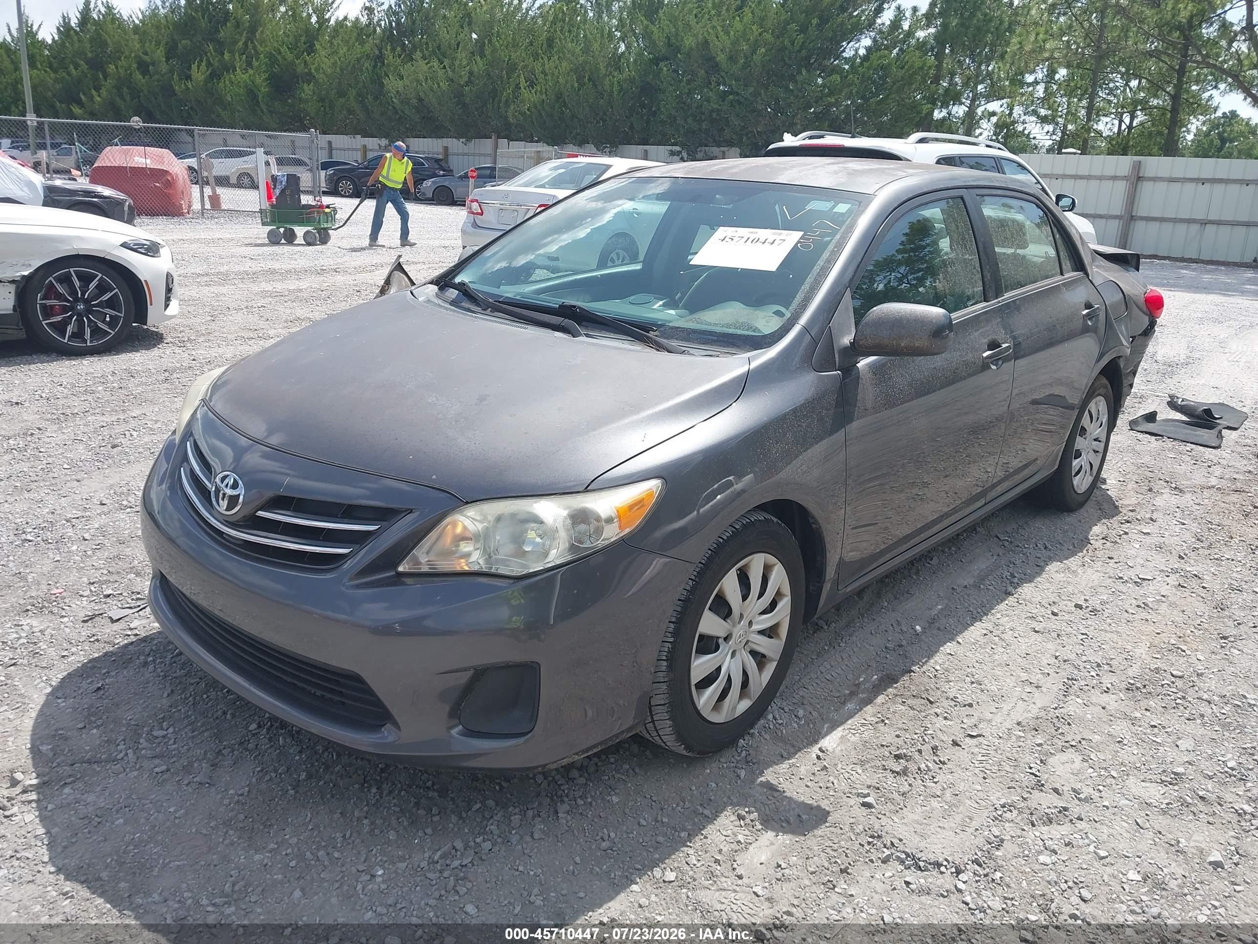 2013 Toyota Corolla Le Серый vin: 2T1BU4EE9DC976668
