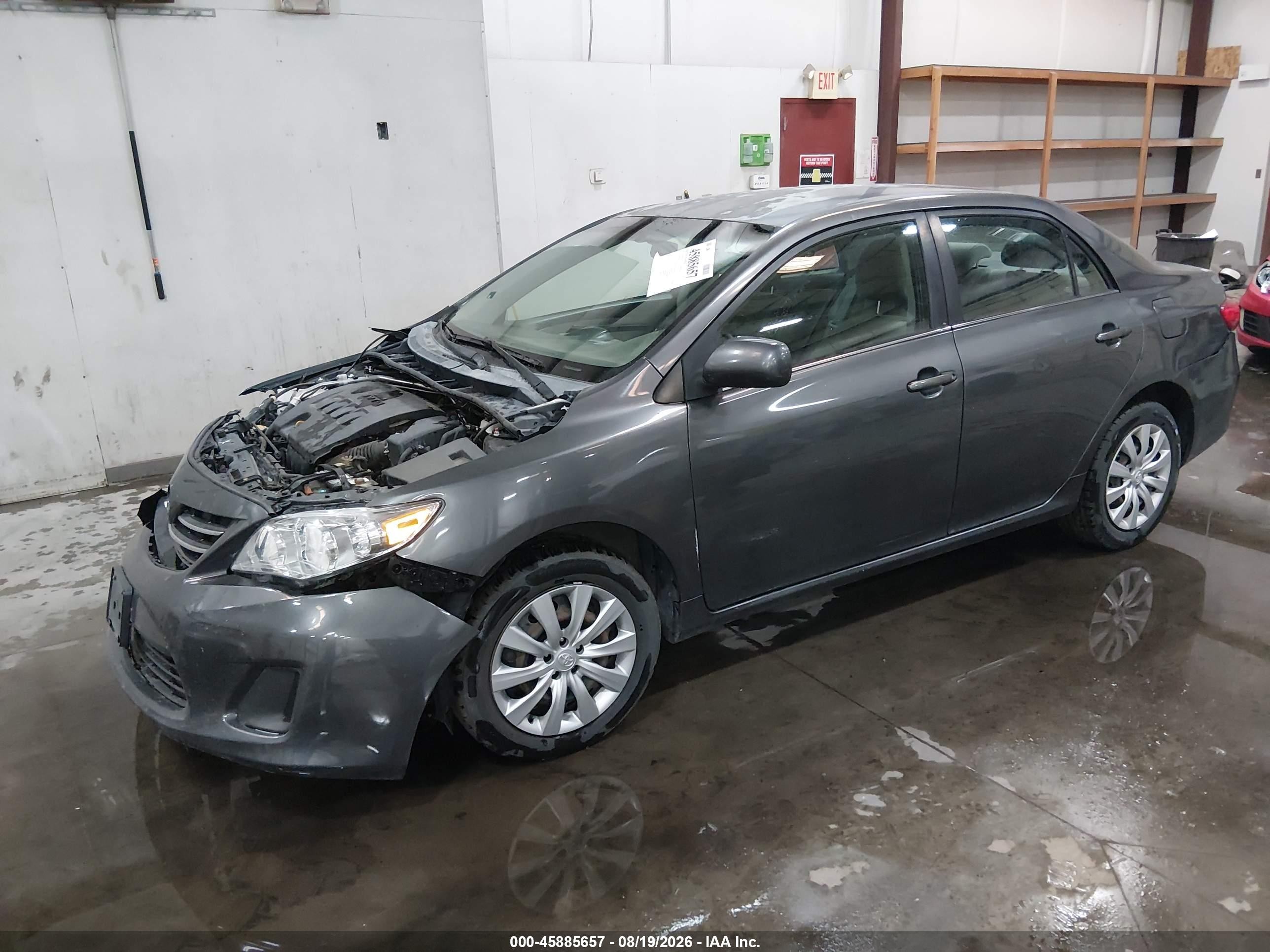 2013 Toyota Corolla Le Gray vin: 2T1BU4EE9DC984222