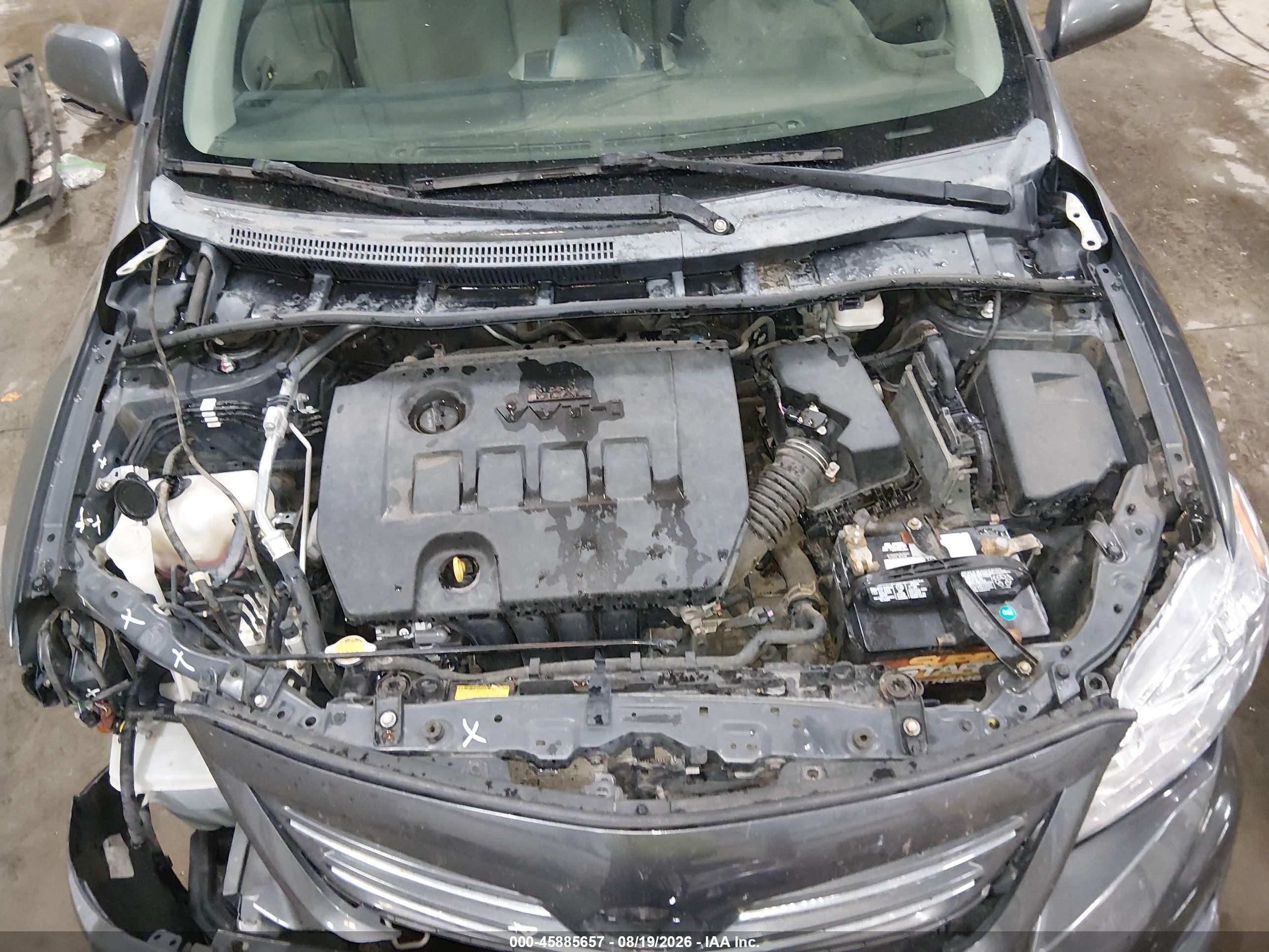 2013 Toyota Corolla Le Gray vin: 2T1BU4EE9DC984222
