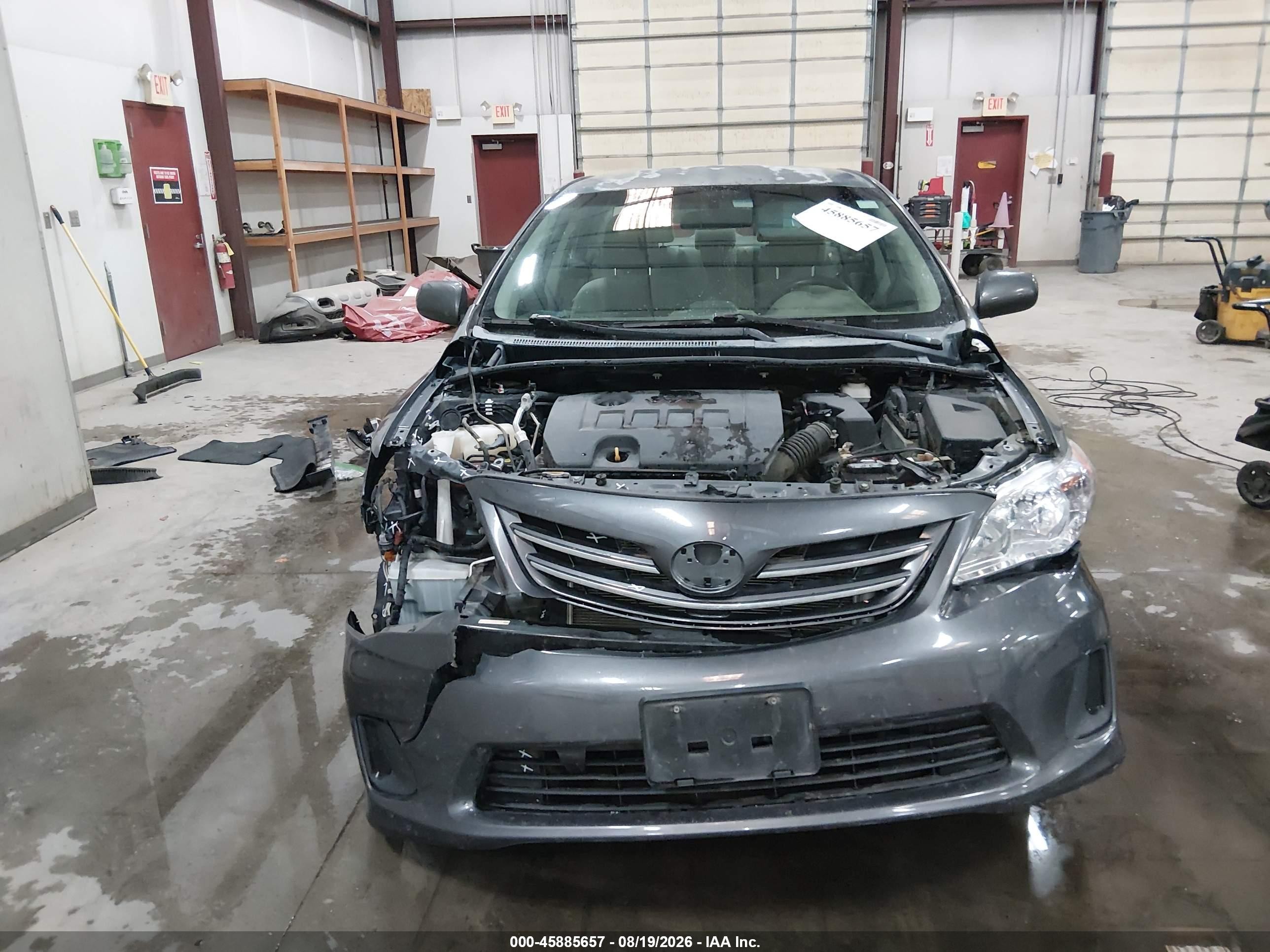 2013 Toyota Corolla Le Gray vin: 2T1BU4EE9DC984222