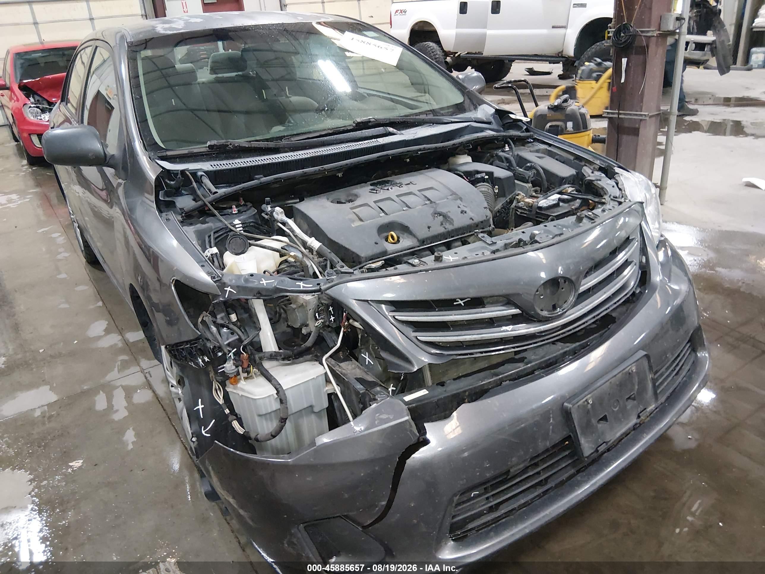 2013 Toyota Corolla Le Gray vin: 2T1BU4EE9DC984222