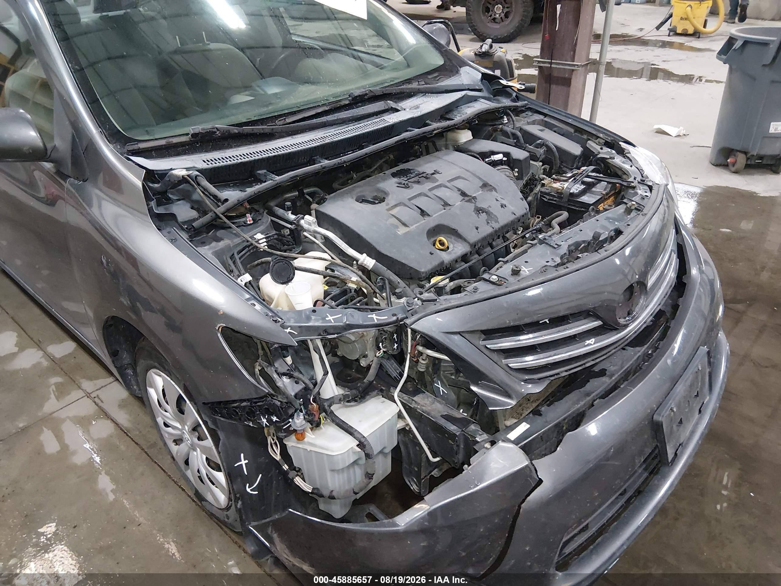 2013 Toyota Corolla Le Gray vin: 2T1BU4EE9DC984222
