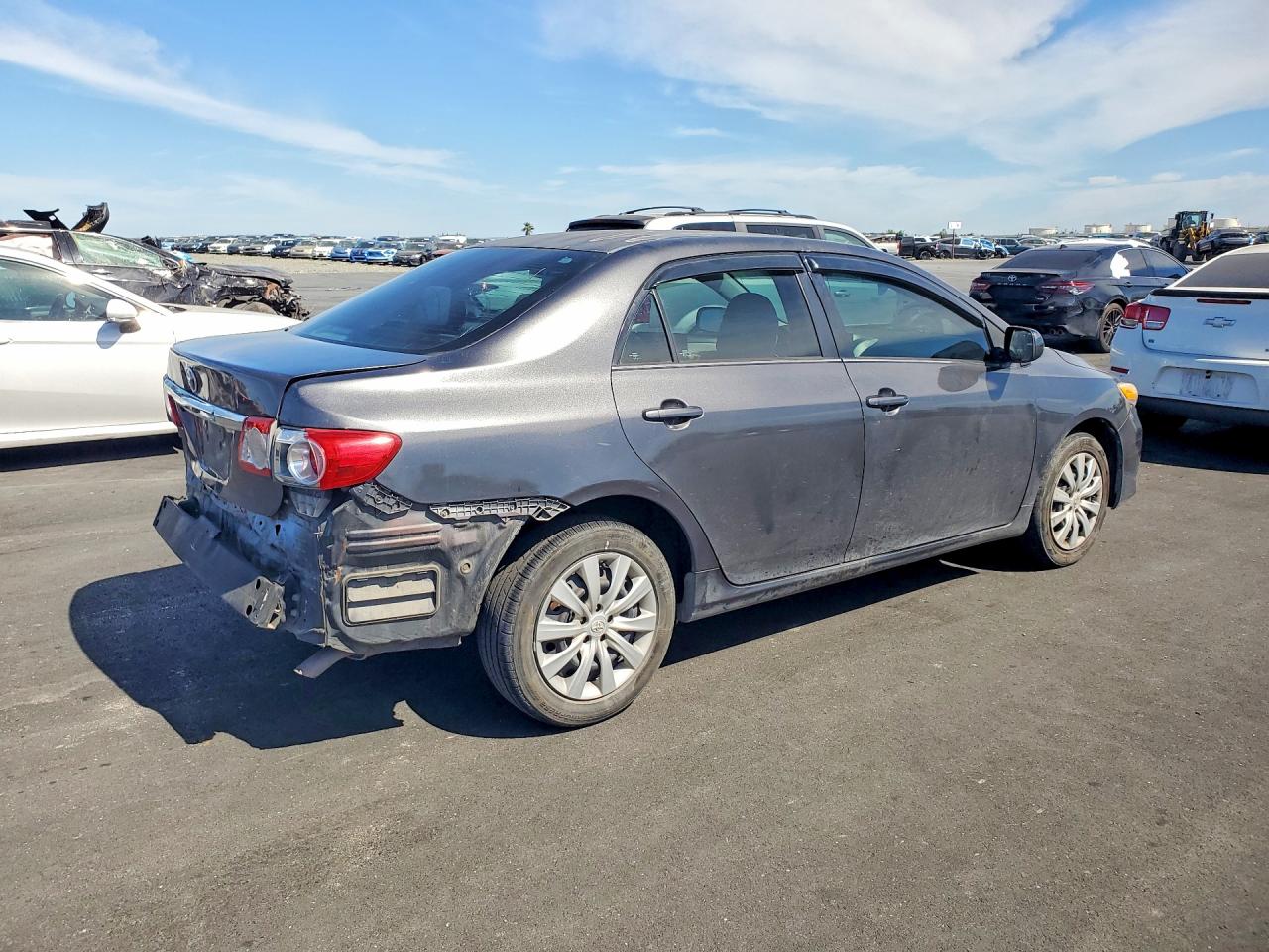 2013 Toyota Corolla Gray vin: 2T1BU4EE9DC990389