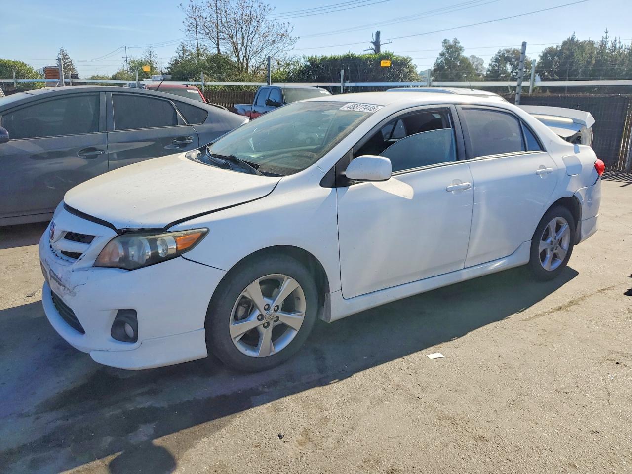 2013 Toyota Corolla S White vin: 2T1BU4EE9DC998637