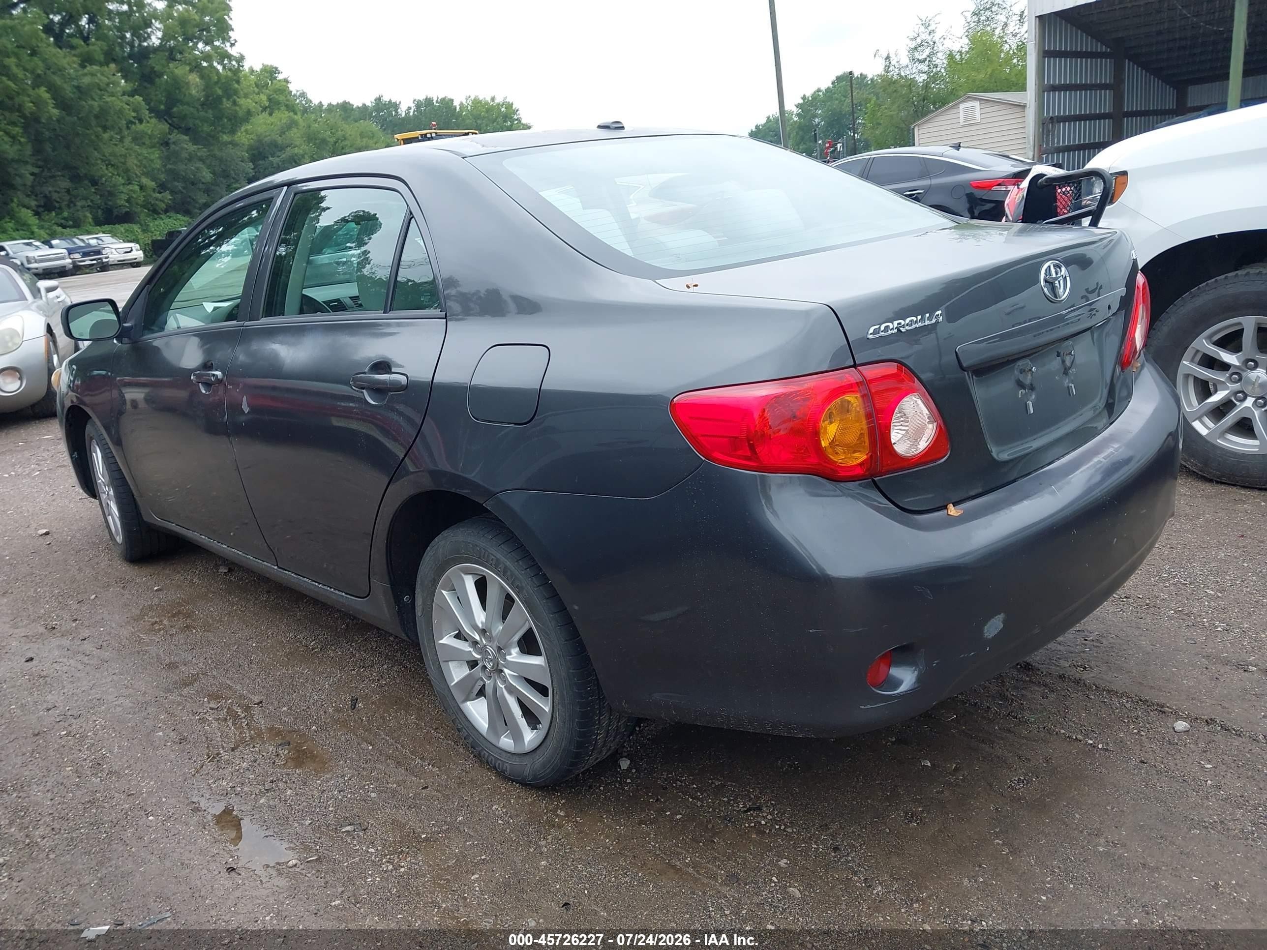 2010 Toyota Corolla Le Gray vin: 2T1BU4EEXAC223002