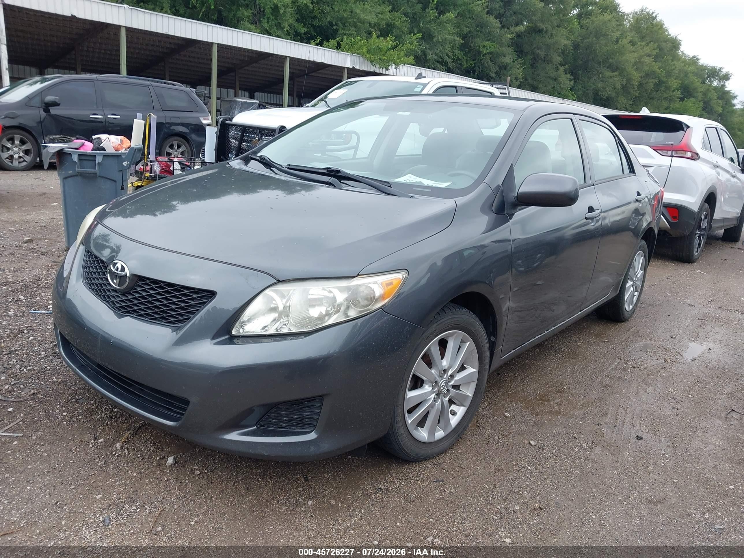 2010 Toyota Corolla Le Gray vin: 2T1BU4EEXAC223002