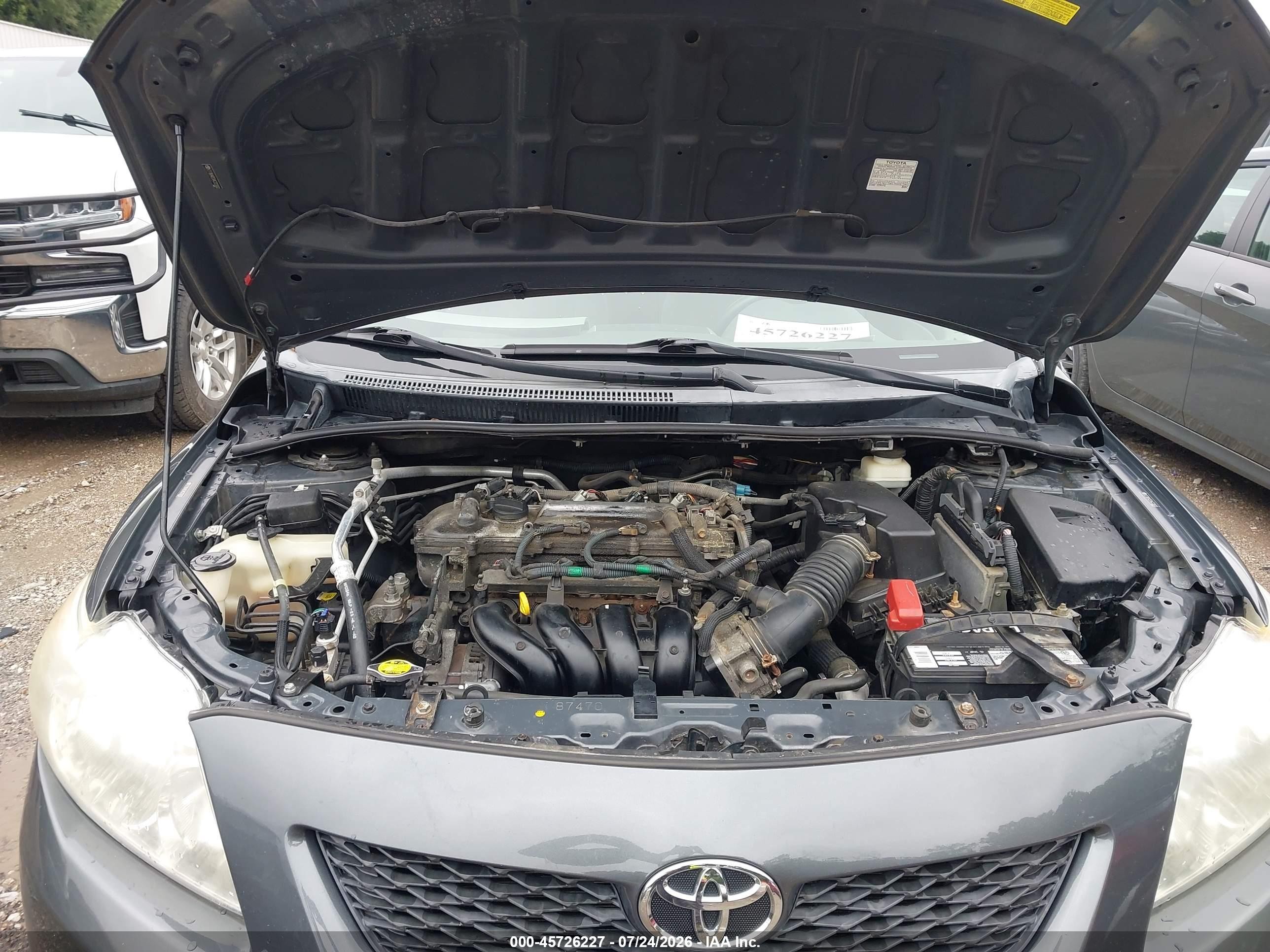 2010 Toyota Corolla Le Gray vin: 2T1BU4EEXAC223002