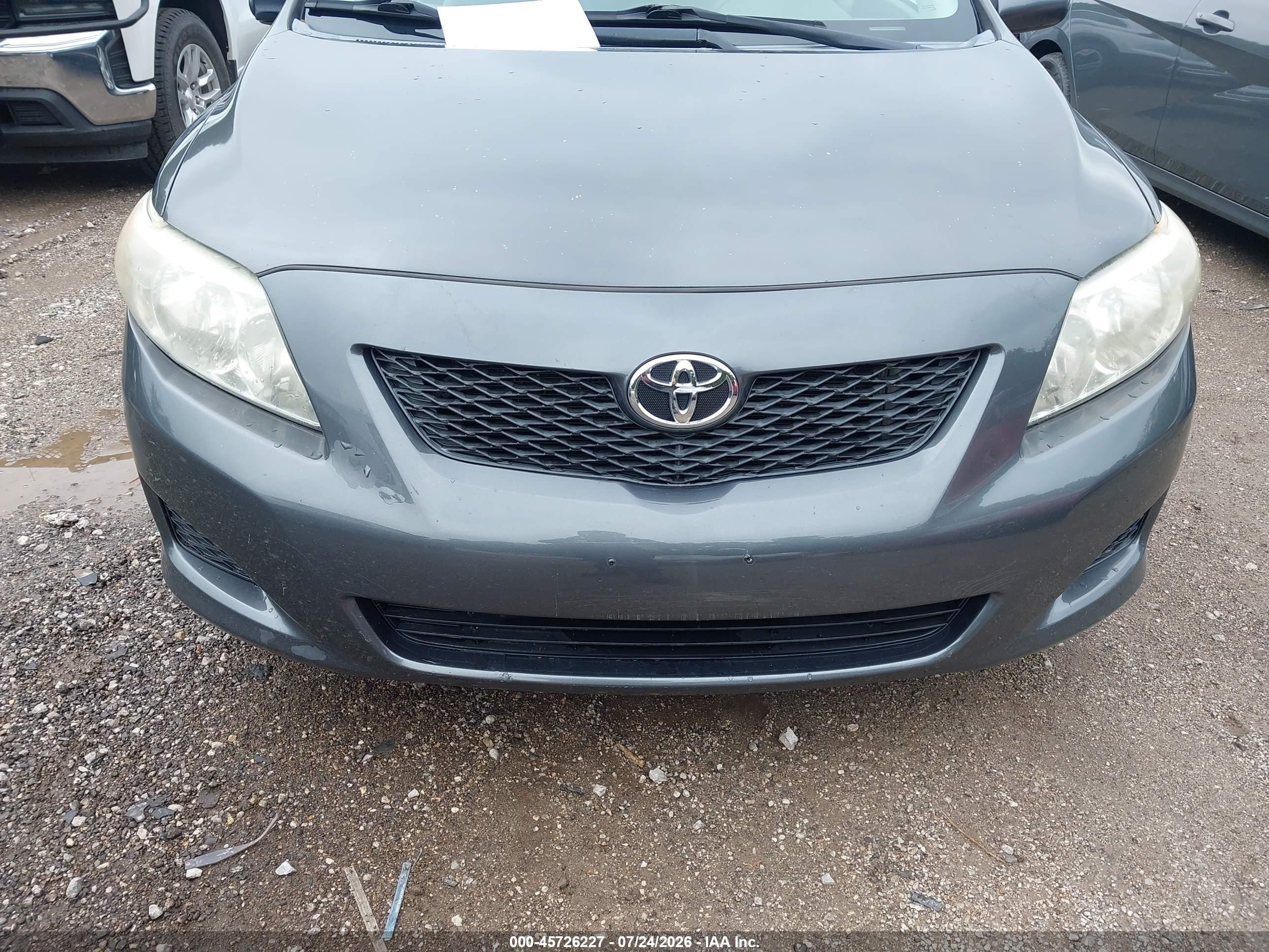 2010 Toyota Corolla Le Gray vin: 2T1BU4EEXAC223002