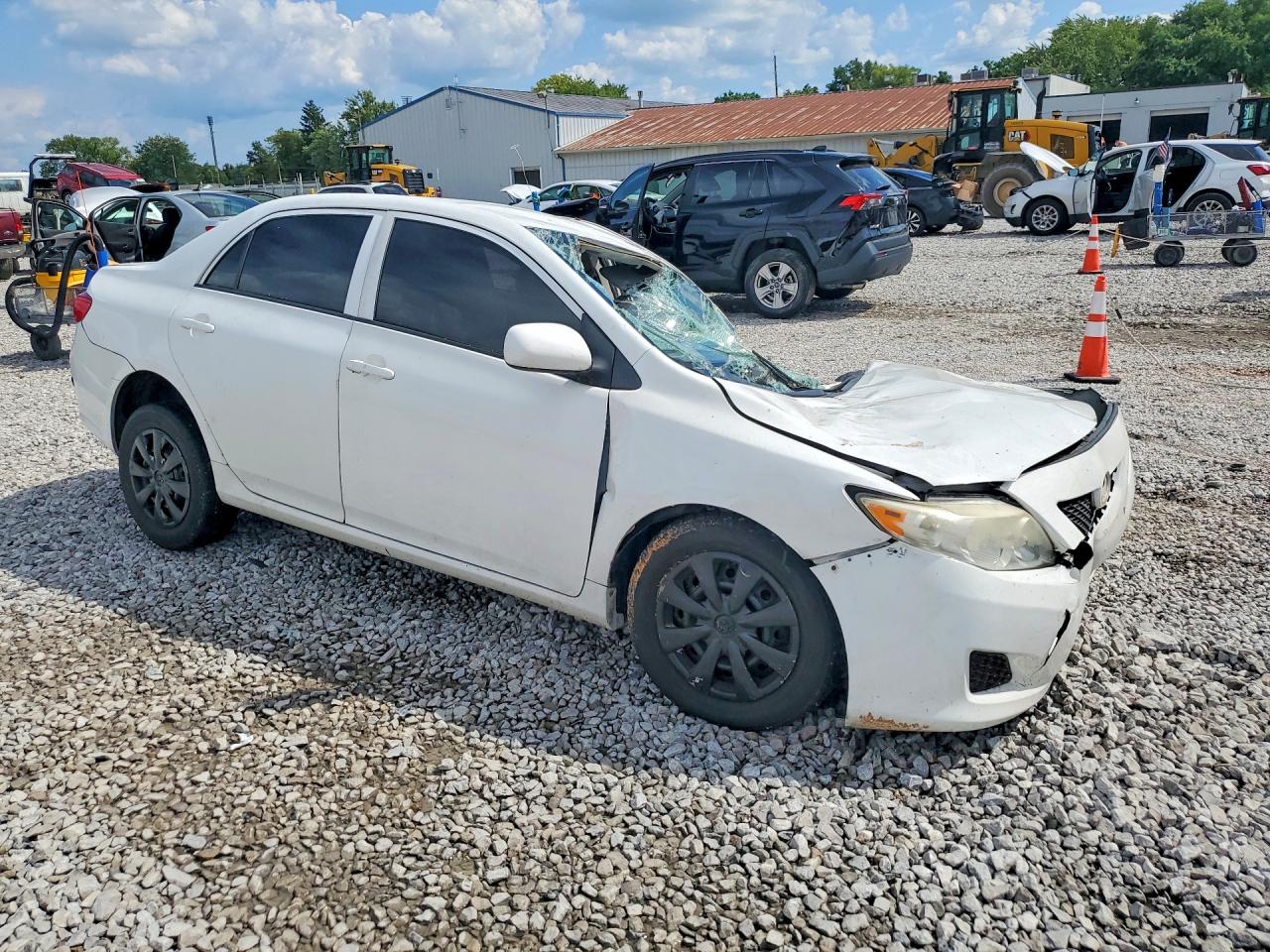 2010 Toyota Corolla Le White vin: 2T1BU4EEXAC231343