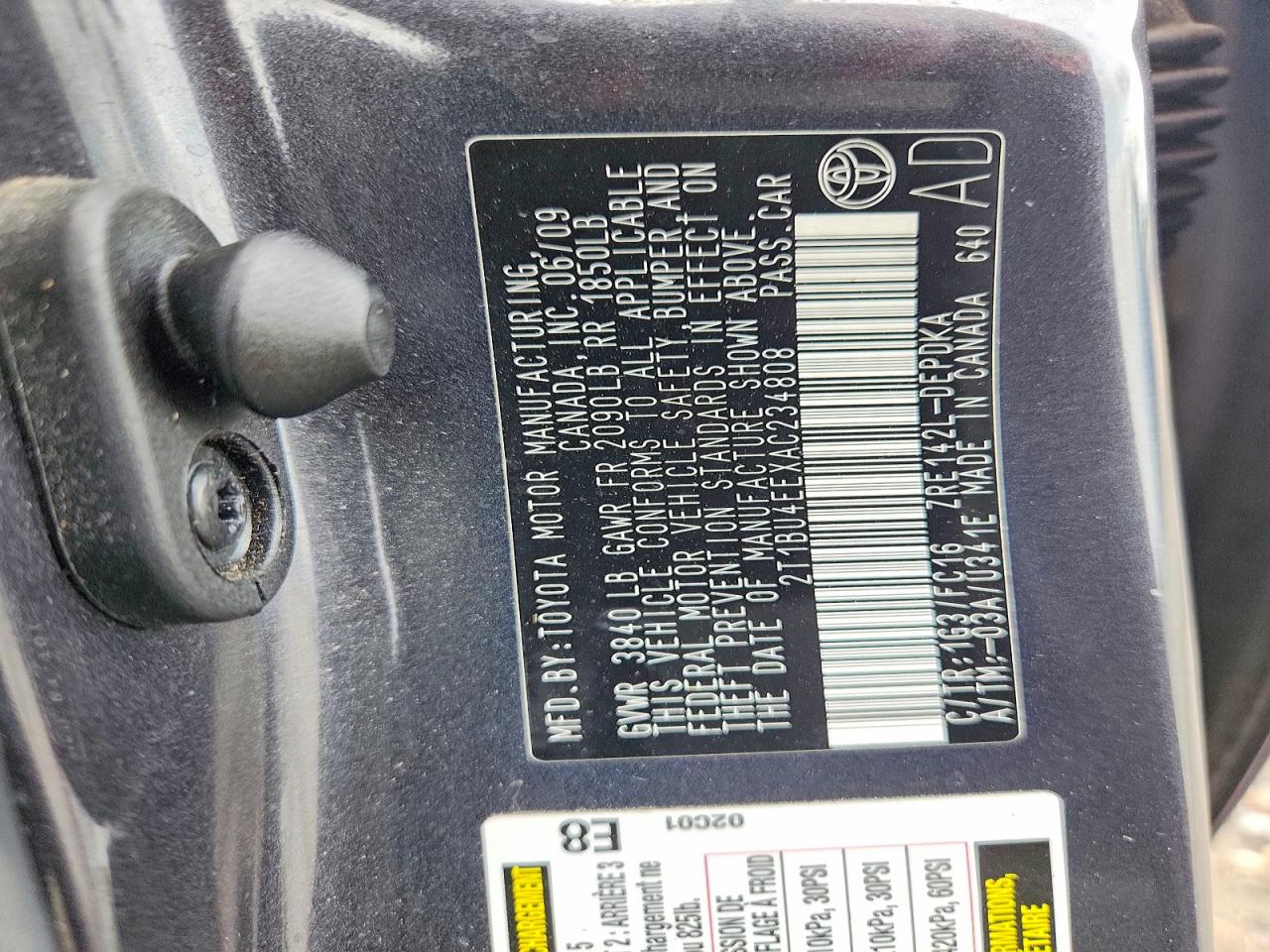 2010 Toyota Corolla Le Серый vin: 2T1BU4EEXAC234808