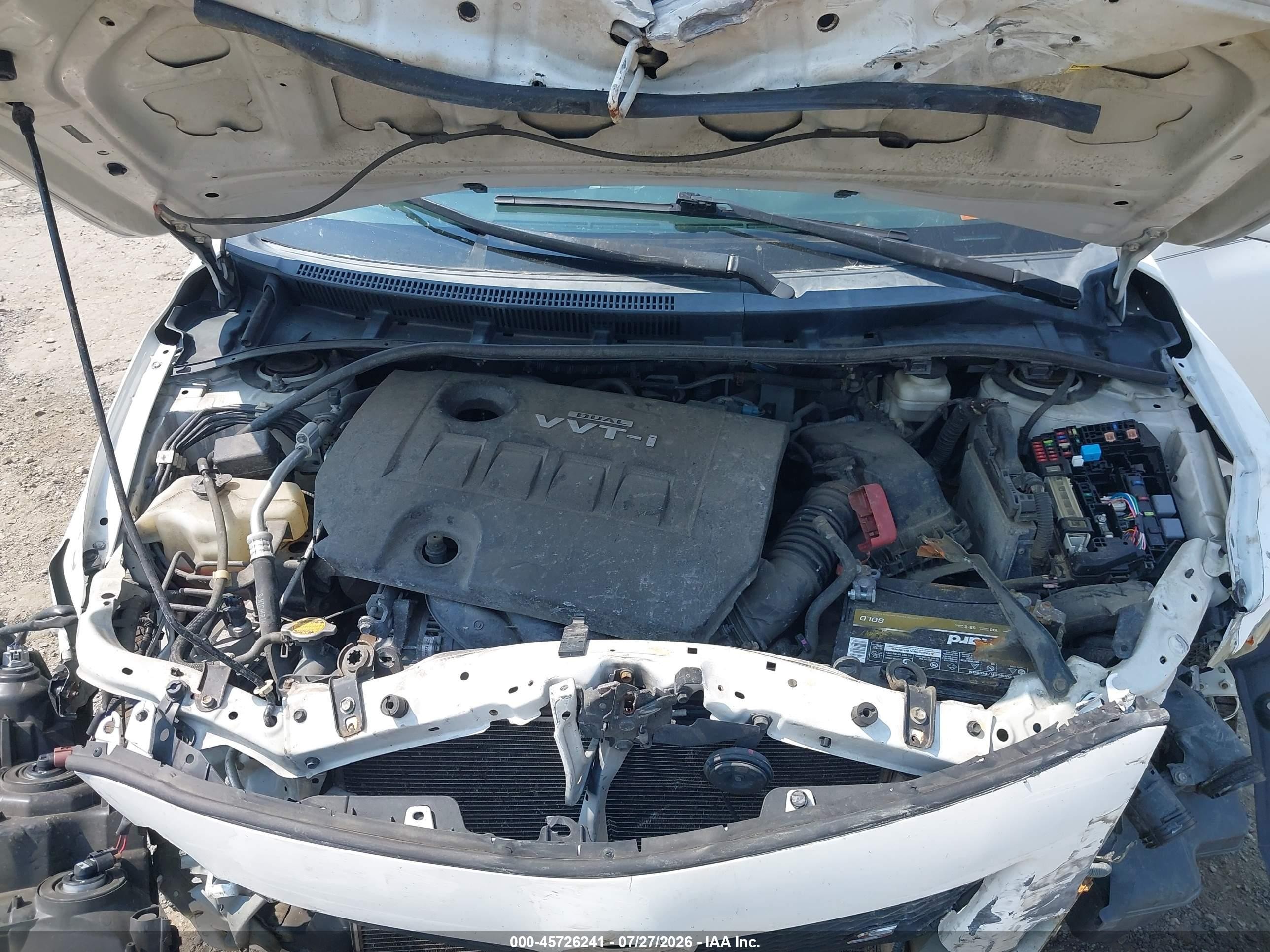 2010 Toyota Corolla S Белый vin: 2T1BU4EEXAC297696
