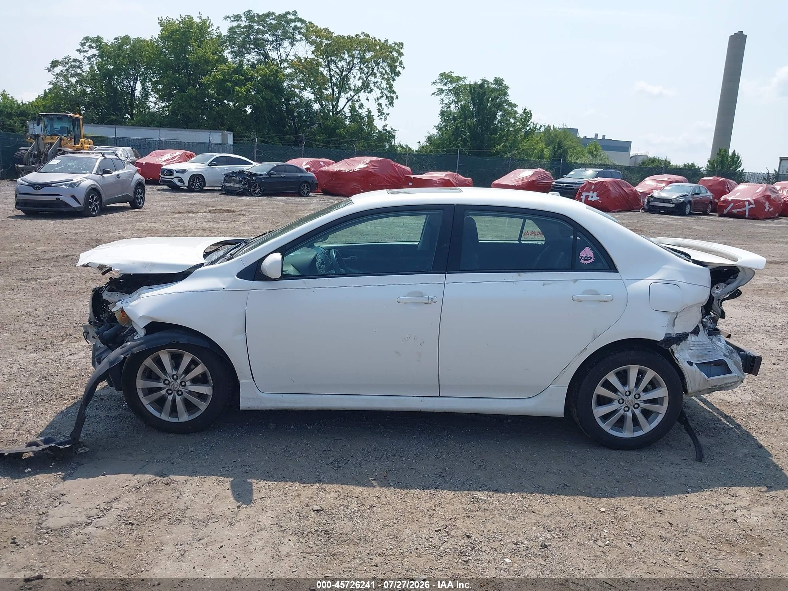 2010 Toyota Corolla S Белый vin: 2T1BU4EEXAC297696
