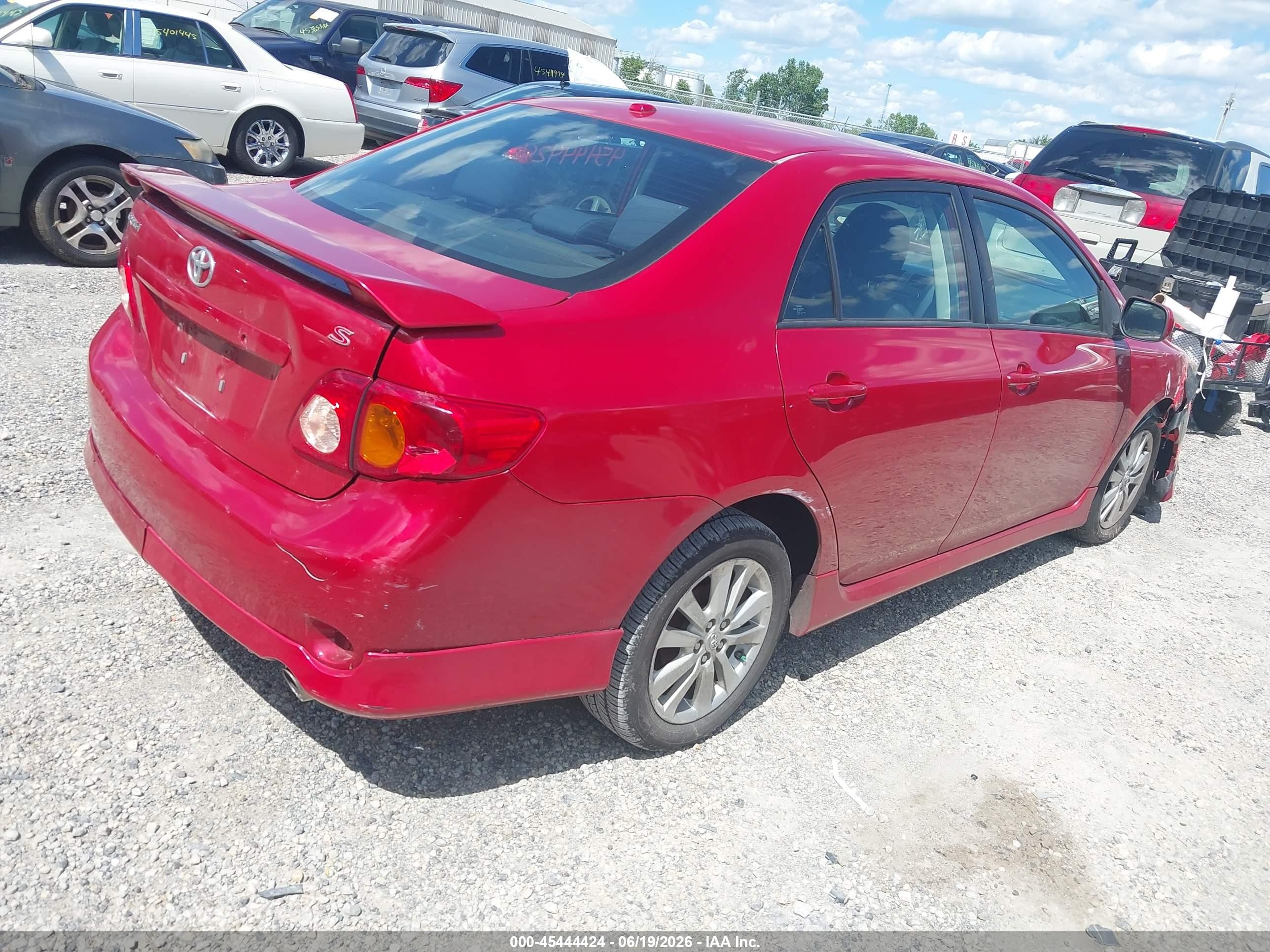 2010 Toyota Corolla S Red vin: 2T1BU4EEXAC331457