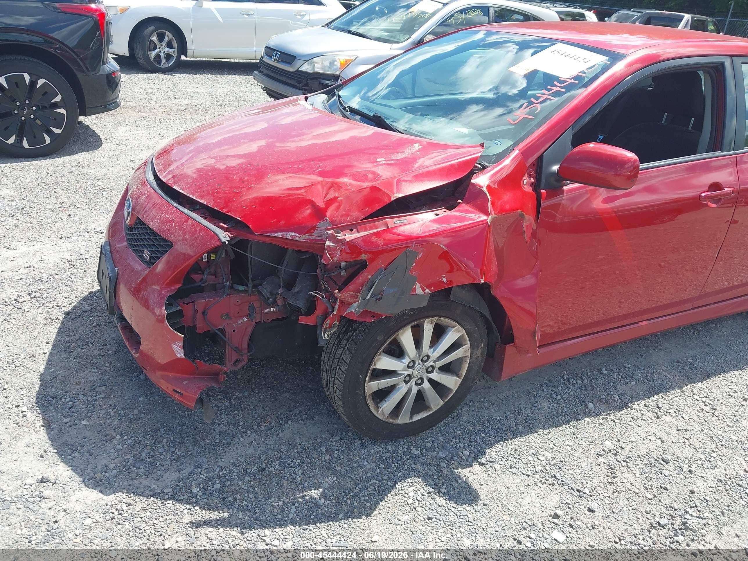 2010 Toyota Corolla S Red vin: 2T1BU4EEXAC331457