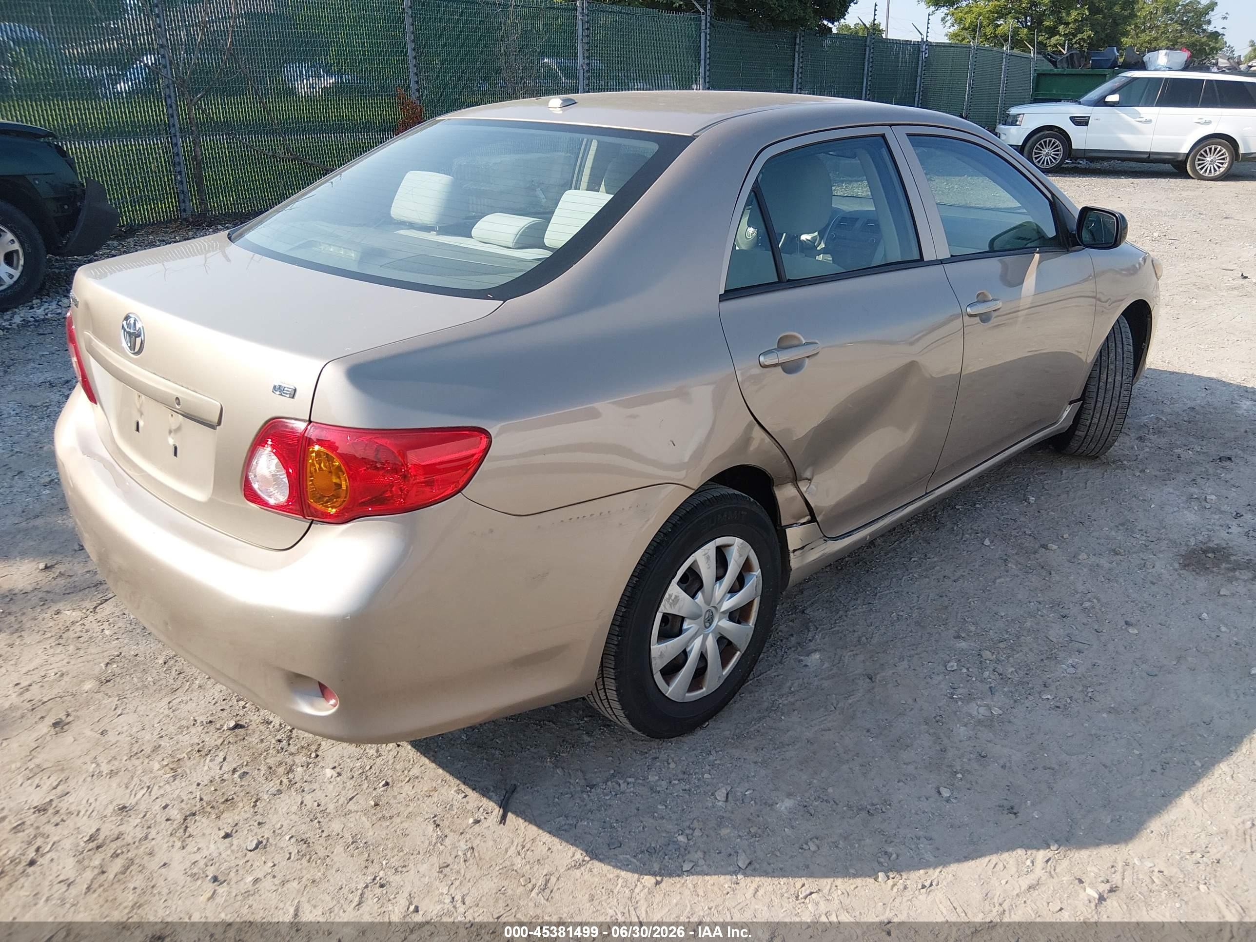2010 Toyota Corolla Le Beige vin: 2T1BU4EEXAC338442