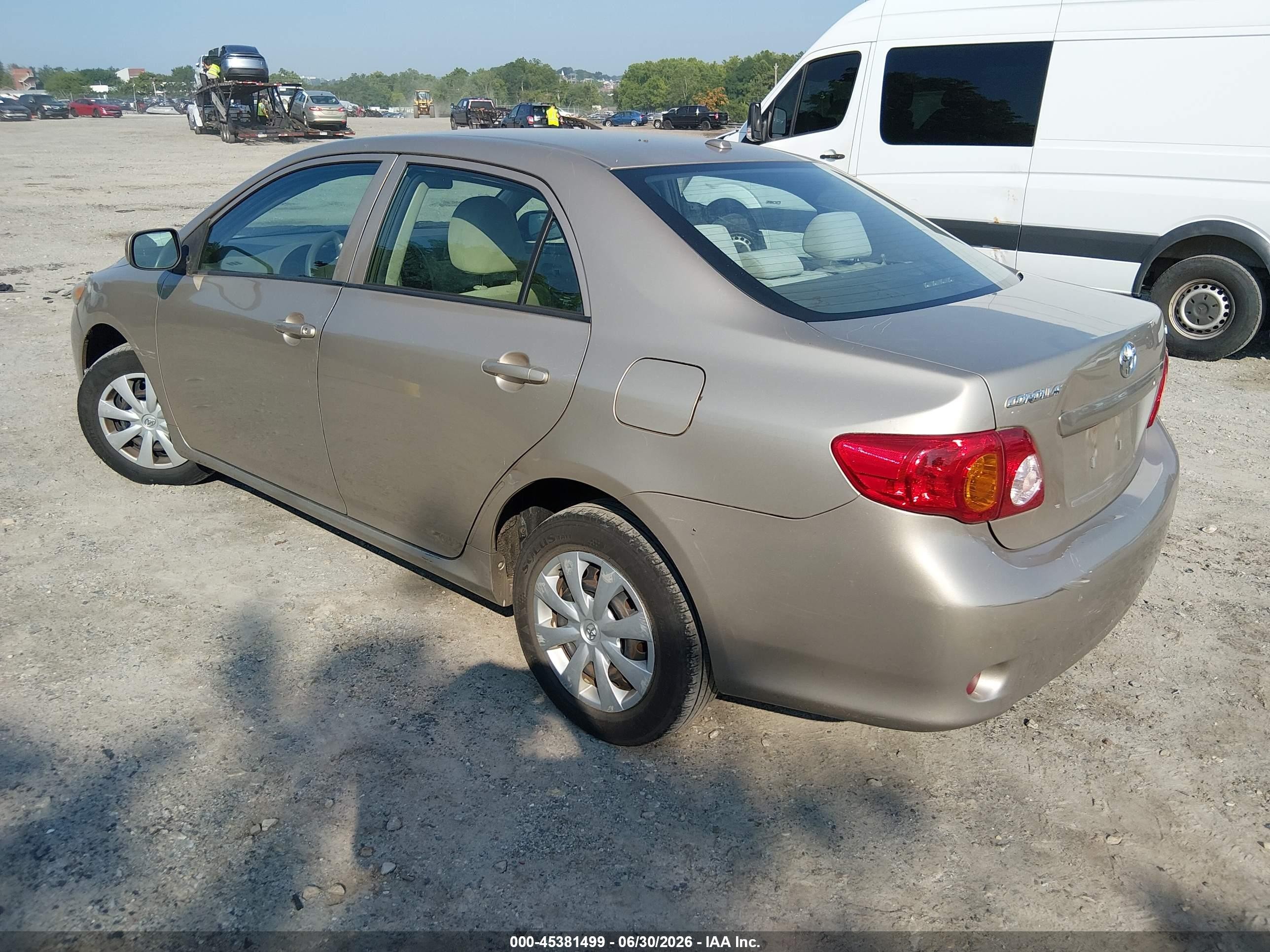 2010 Toyota Corolla Le Beige vin: 2T1BU4EEXAC338442
