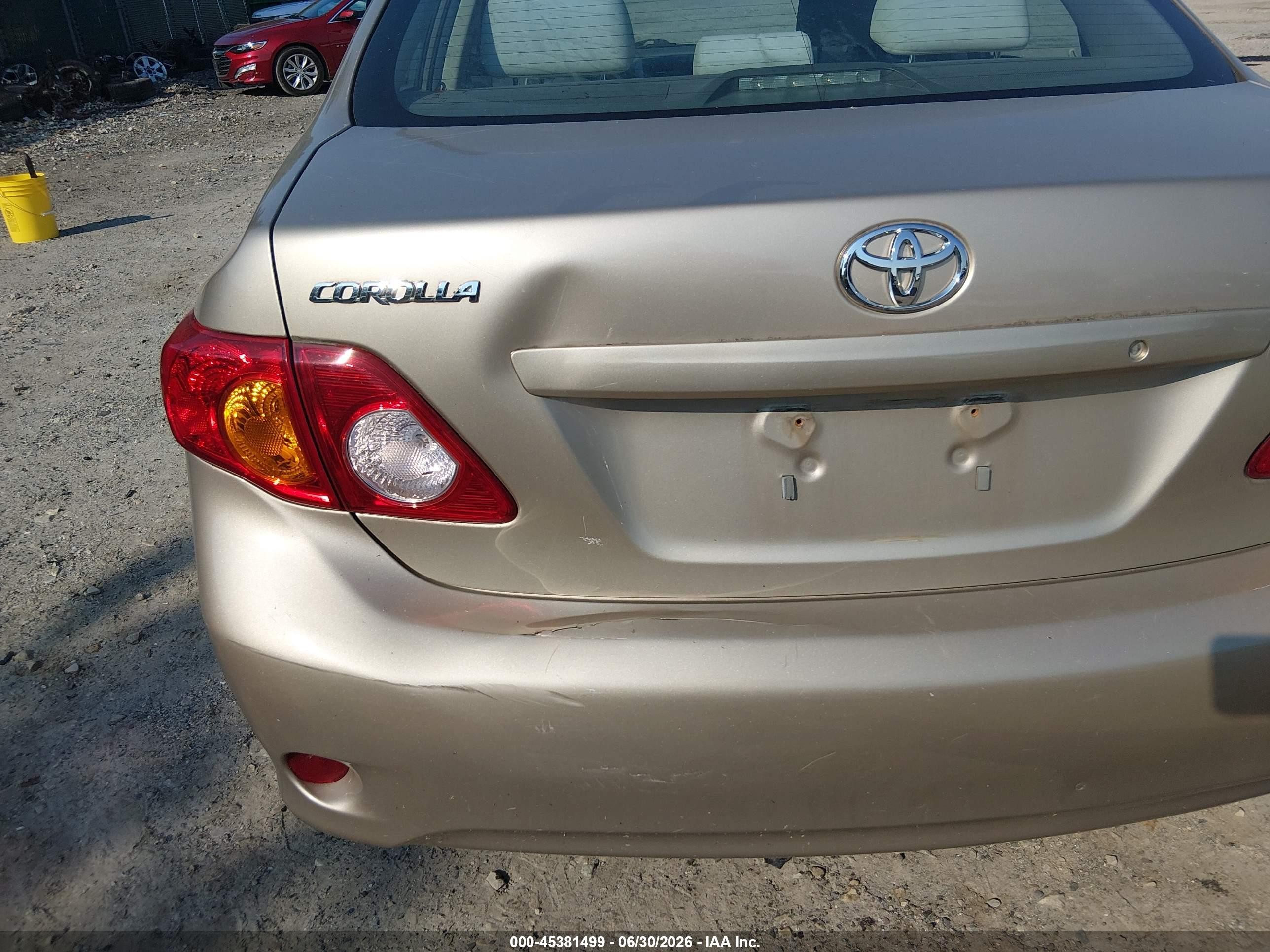2010 Toyota Corolla Le Beige vin: 2T1BU4EEXAC338442