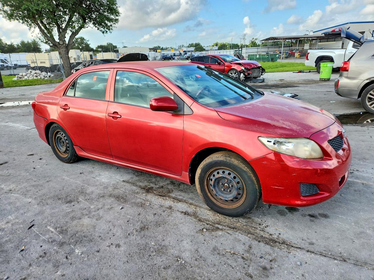 2010 Toyota Corolla Le Красный vin: 2T1BU4EEXAC358142