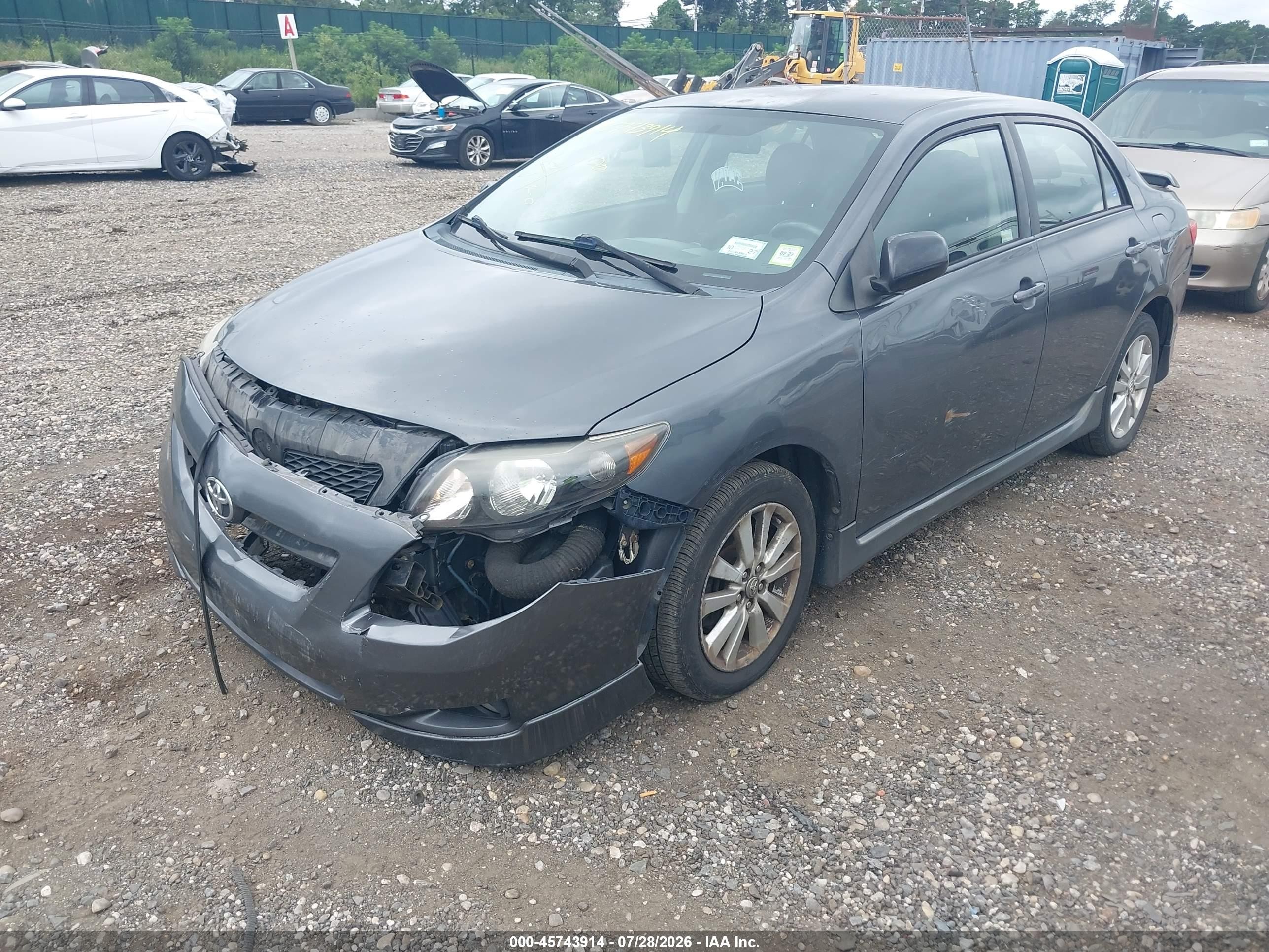 2010 Toyota Corolla S Серый vin: 2T1BU4EEXAC368721