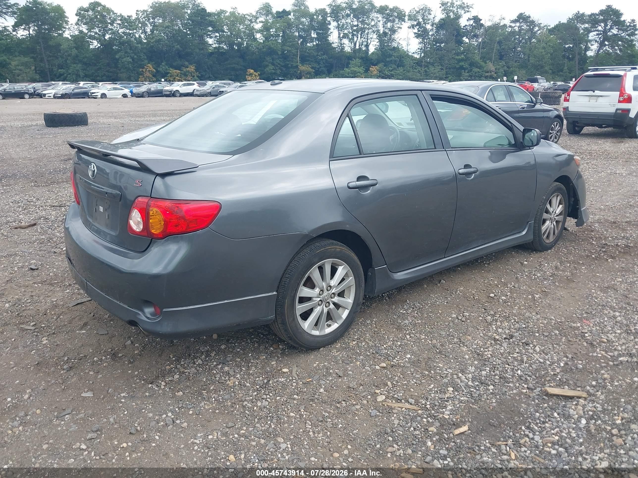 2010 Toyota Corolla S Серый vin: 2T1BU4EEXAC368721