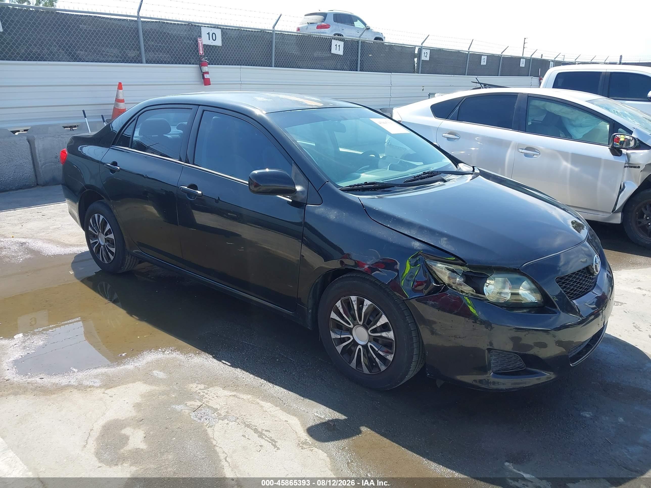 2010 Toyota Corolla Le Черный vin: 2T1BU4EEXAC382098
