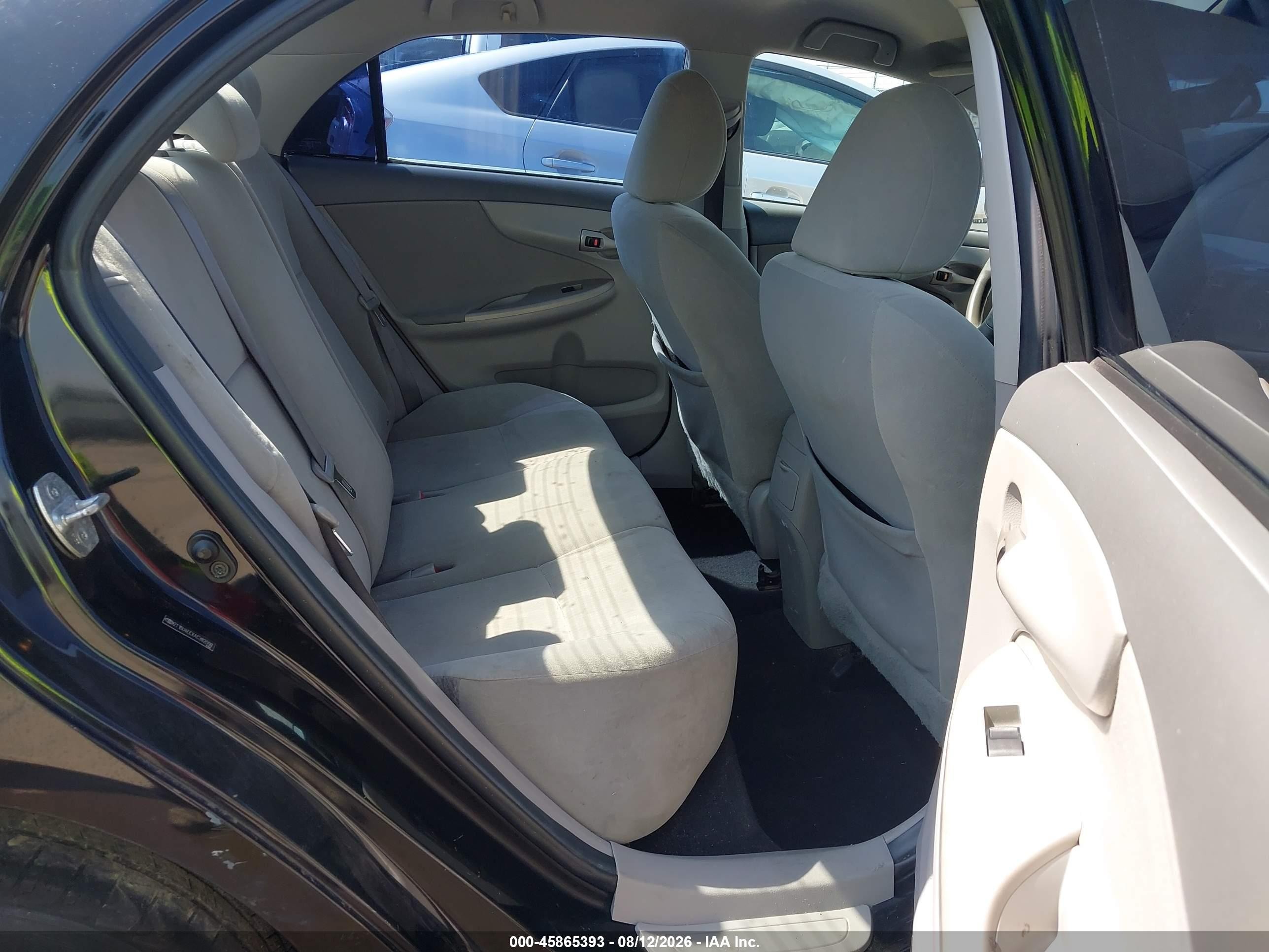 2010 Toyota Corolla Le Black vin: 2T1BU4EEXAC382098